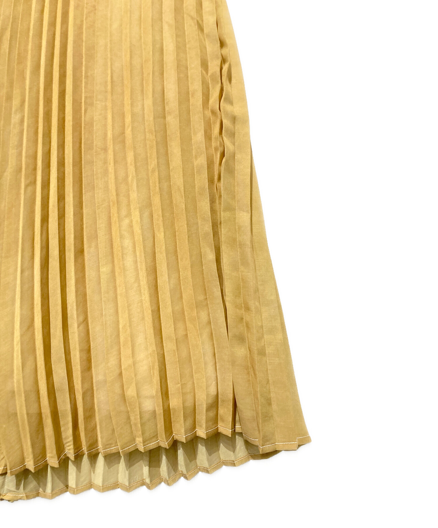 中古・古着通販】AMERI (アメリ) FUDE ART PLEATS DRESS カーキ サイズ