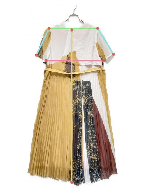 中古・古着通販】AMERI (アメリ) FUDE ART PLEATS DRESS カーキ サイズ