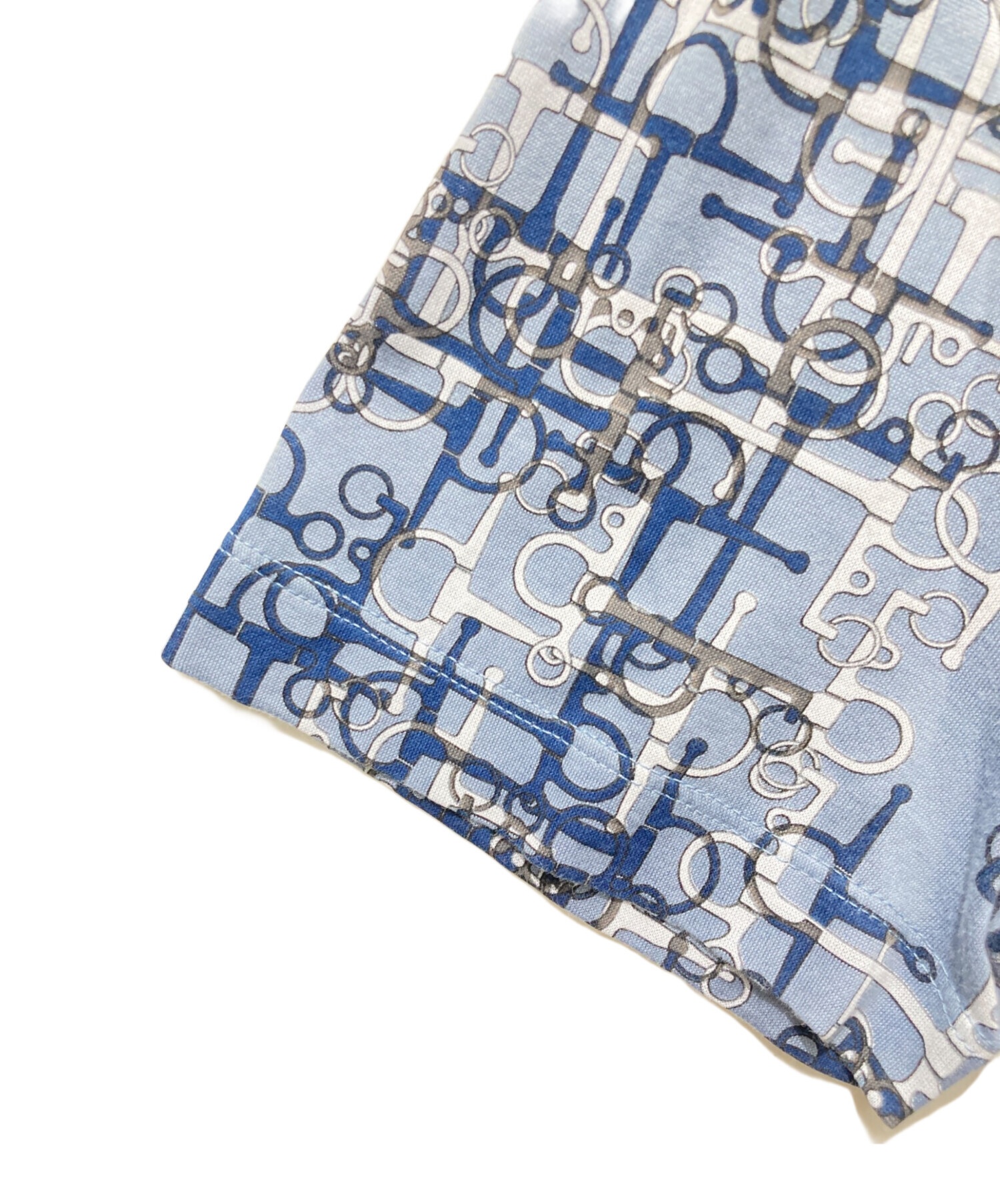 中古・古着通販】HERMES (エルメス) ホースビットTシャツ ブルー