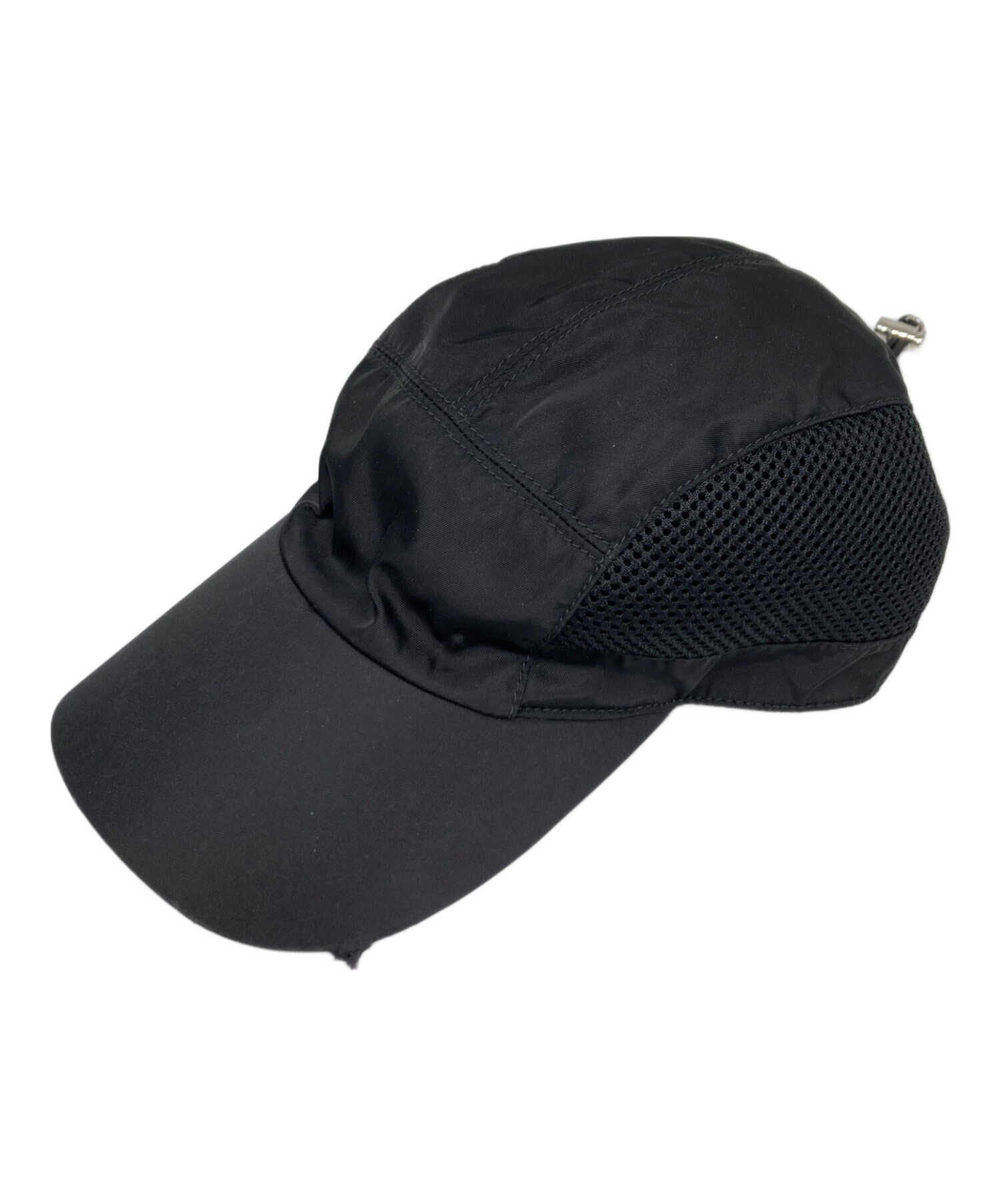 中古・古着通販】PRADA (プラダ) メッシュキャップ ブラック サイズ:M