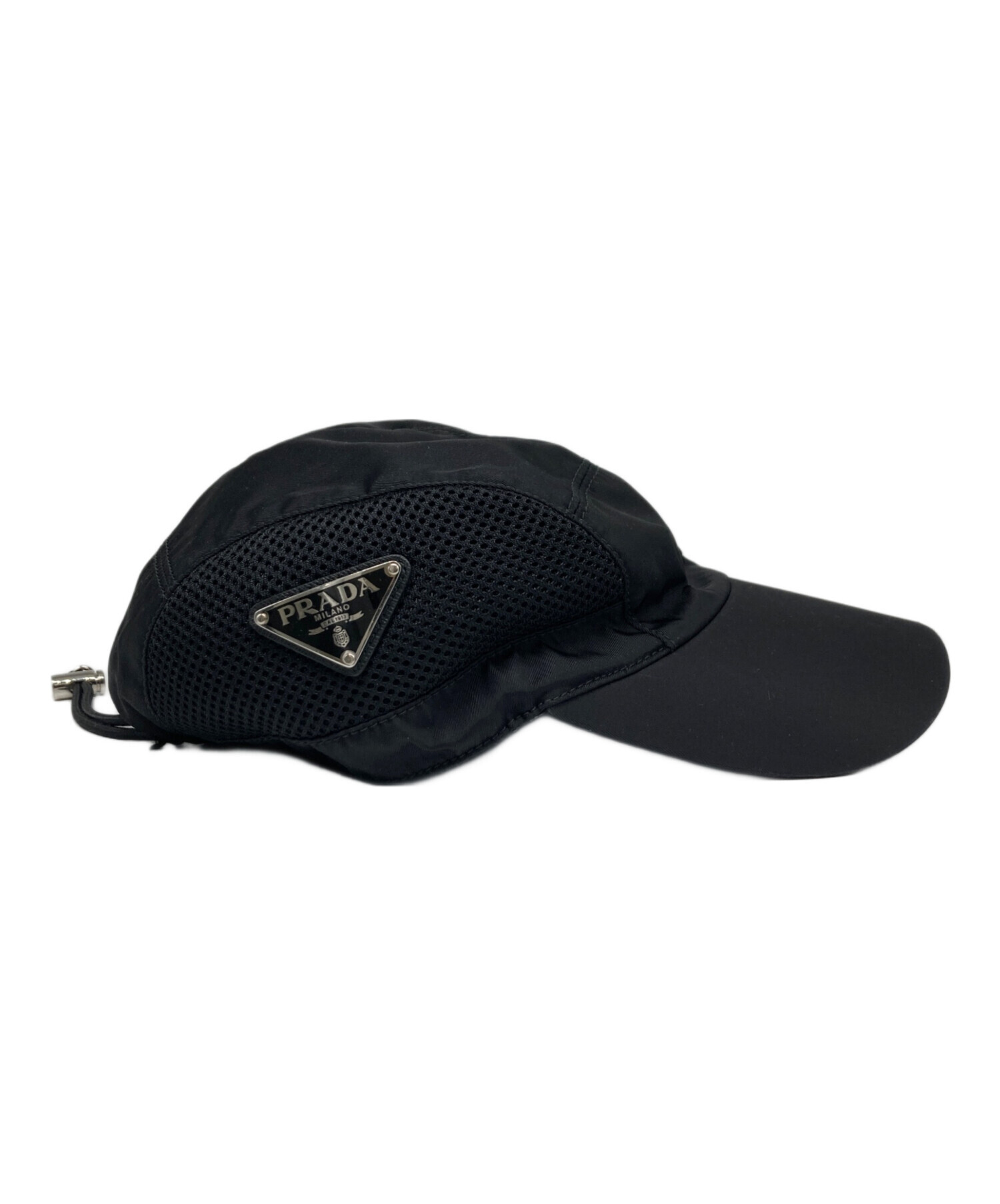 中古・古着通販】PRADA (プラダ) メッシュキャップ ブラック サイズ:M