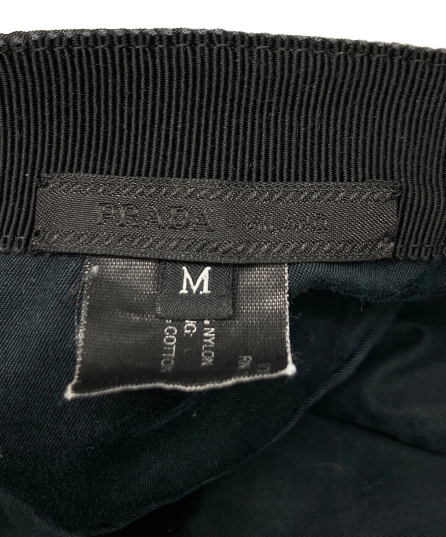 中古・古着通販】PRADA (プラダ) メッシュキャップ ブラック サイズ:M