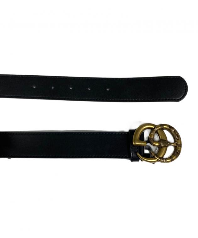 中古・古着通販】GUCCI (グッチ) スネークGGマーモント レザーベルト