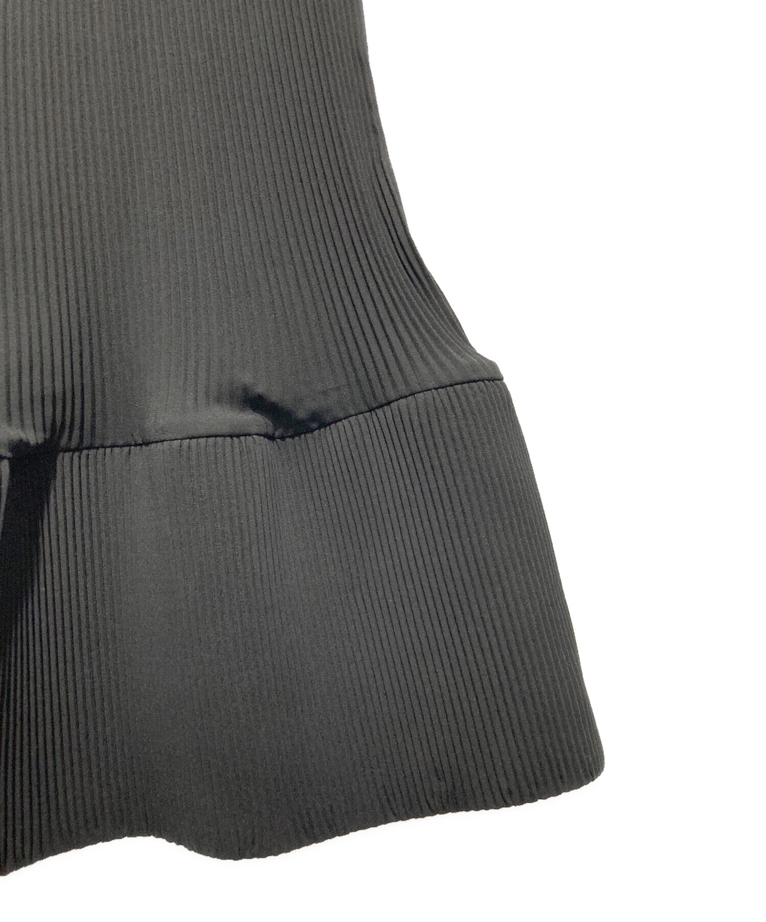 2/8限定値下！ENFOLD エンフォルド WAVE-SKIRTウェーブスカート 中古・古着通販】ENFOLD (エンフォルド) PLEAT WAVE SKIRT ブラック