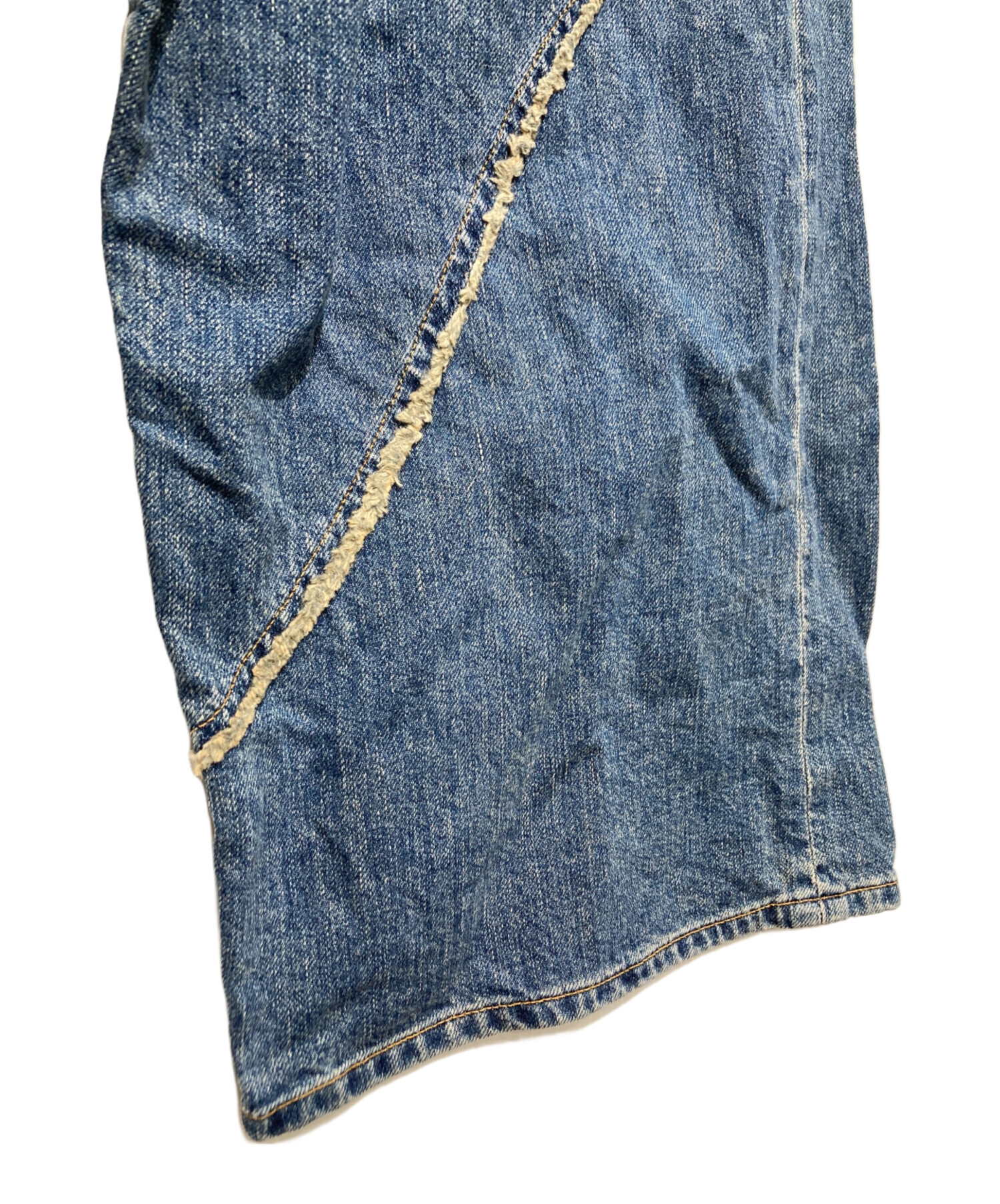 中古・古着通販】Jieda (ジエダ) DISTORTED DENIM PANTS インディゴ