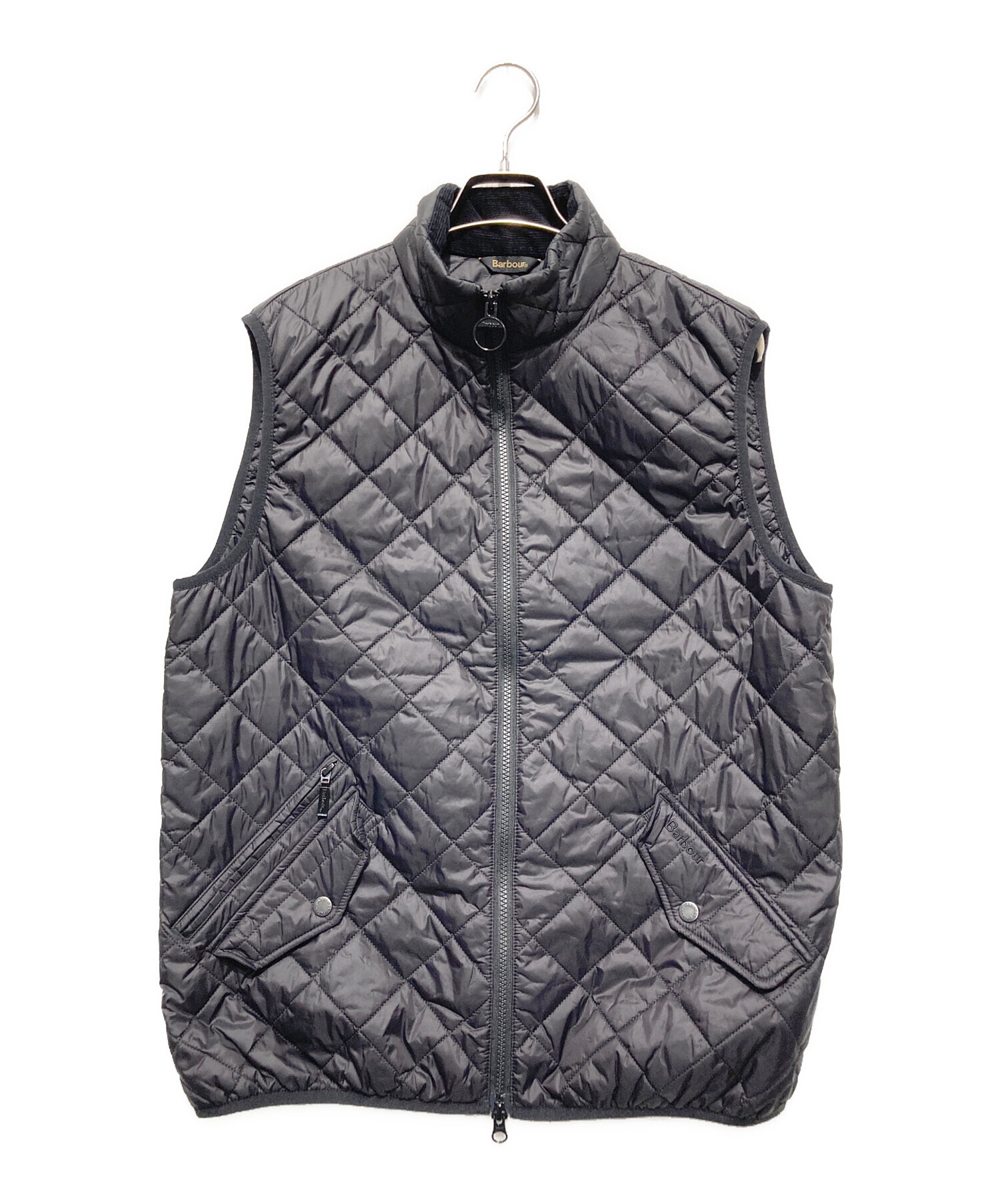 【美品】Barbour キルティングベスト 34 中古・古着通販】Barbour (バブアー) キルティングベスト ブラック