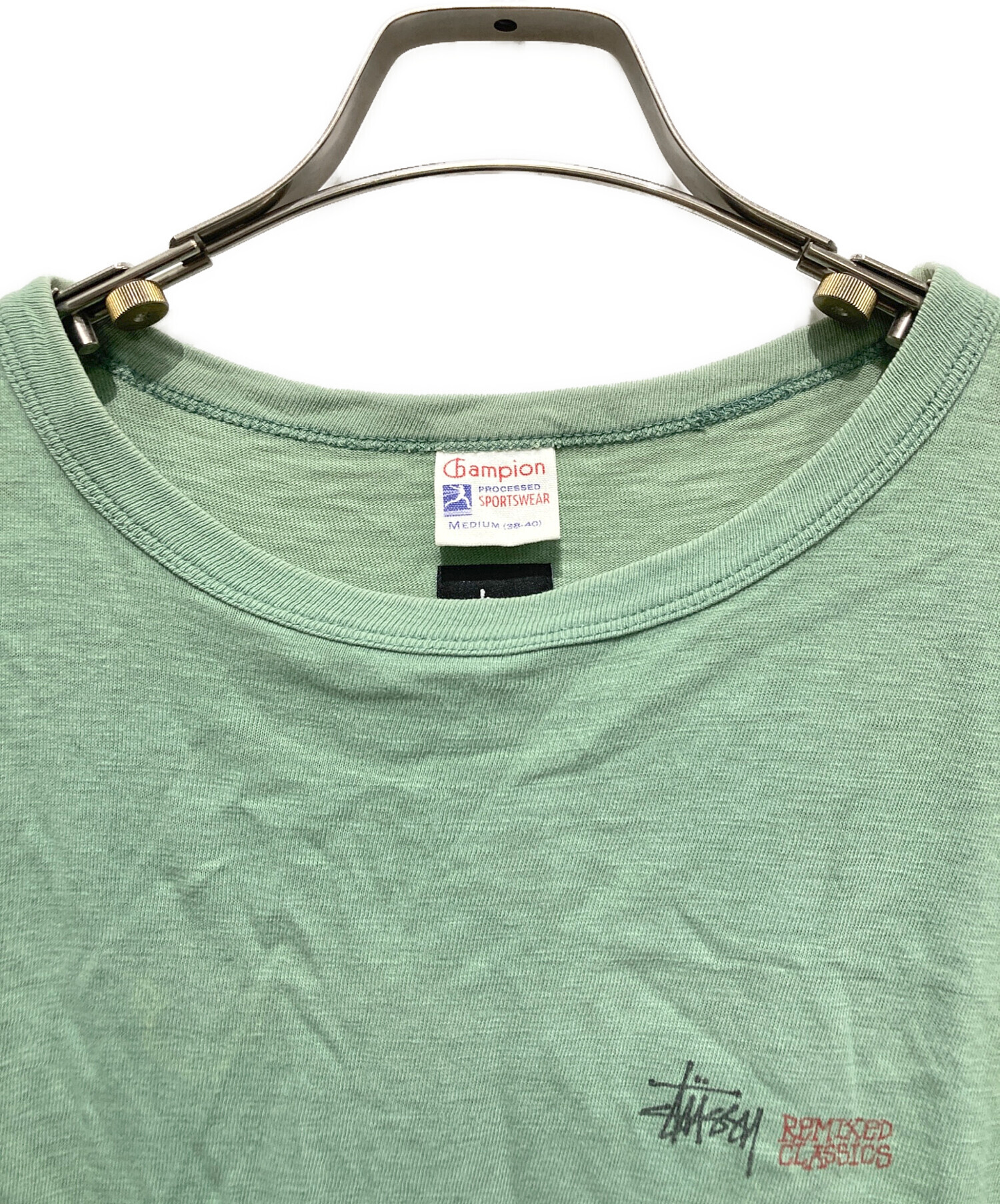 鈴*剛様 Stussy x Champion Tシャツ Mサイズ ツイストガール 中古・古着通販】Champion (チャンピオン) stussy (ステューシー