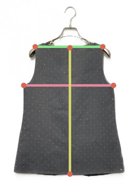 中古・古着通販】Bibiy. (ビビィ) JEWEL VEST グレー サイズ:FREE