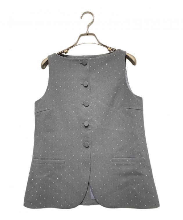 【新品タグ付】Bibiy JEWEL VEST グレー 中古・古着通販】Bibiy. (ビビィ) JEWEL VEST グレー サイズ:FREE