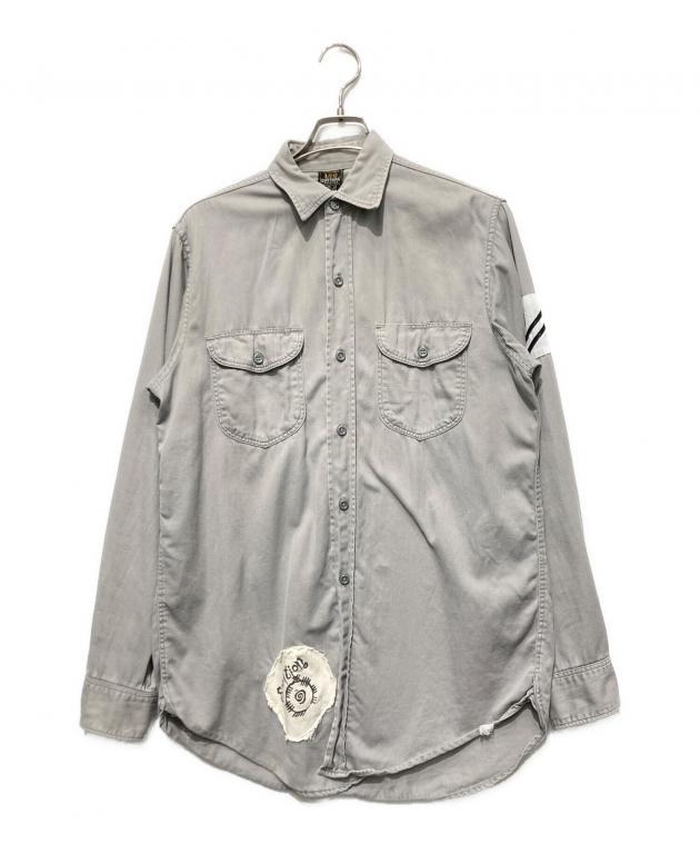 中古・古着通販】LEE (リー) ワークシャツ ライトグレー サイズ:15