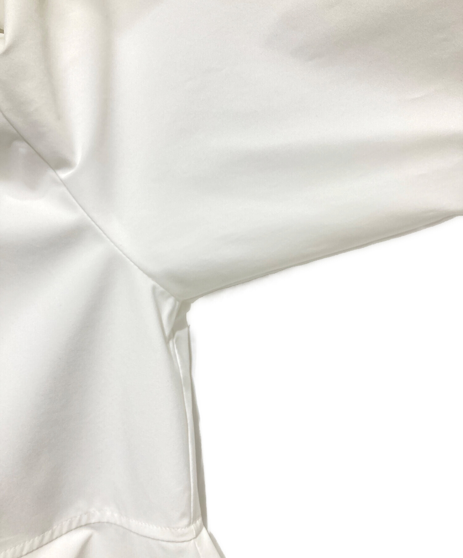 LE PHIL SOLTOTEX フレアブラウス ホワイト　美品 中古・古着通販】LE PHIL (ル フィル) SOLOTEX ブロードフレアブラウス