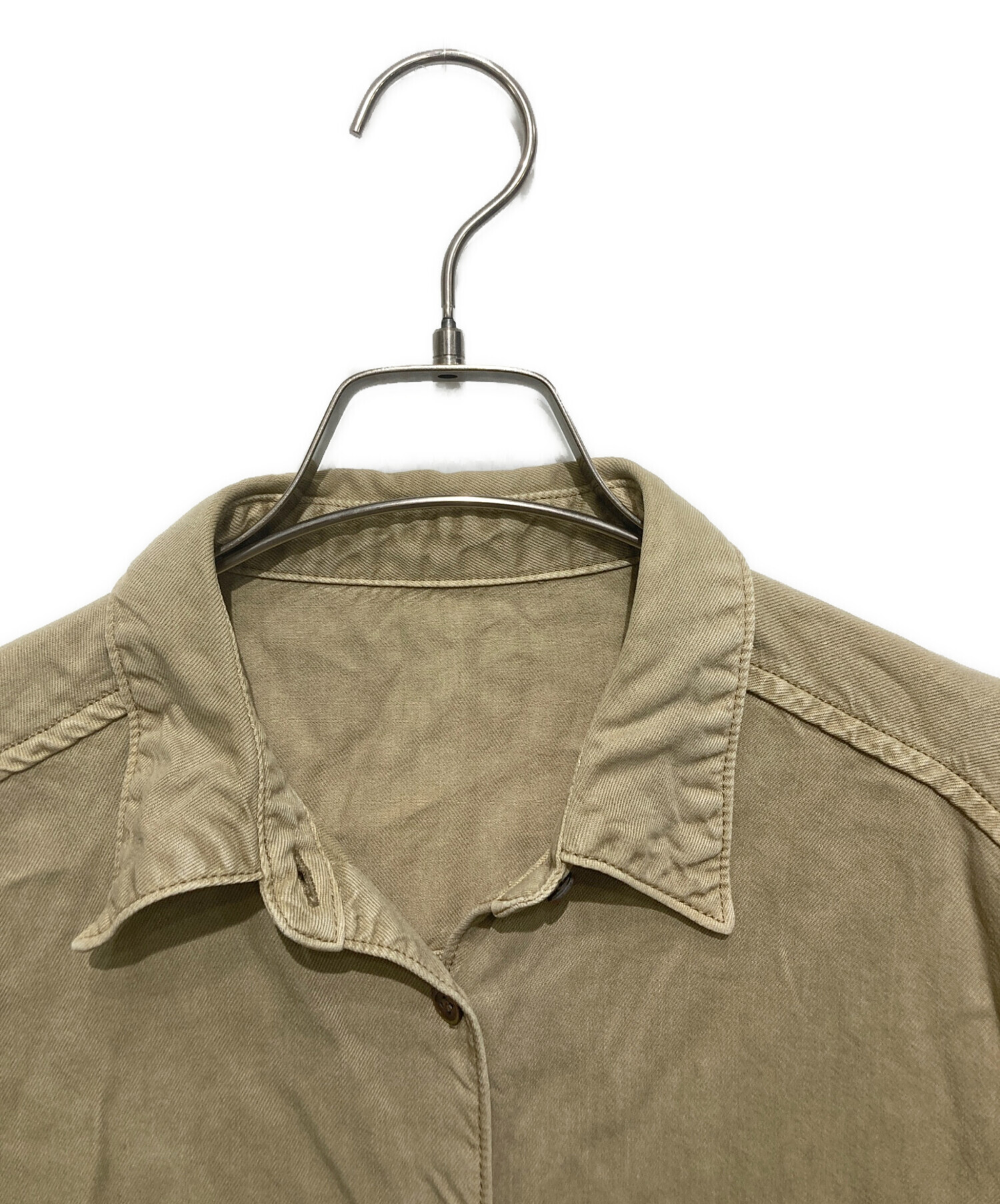 中古・古着通販】Plage (プラージュ) 25ss SOFT MILI シャツ ベージュ