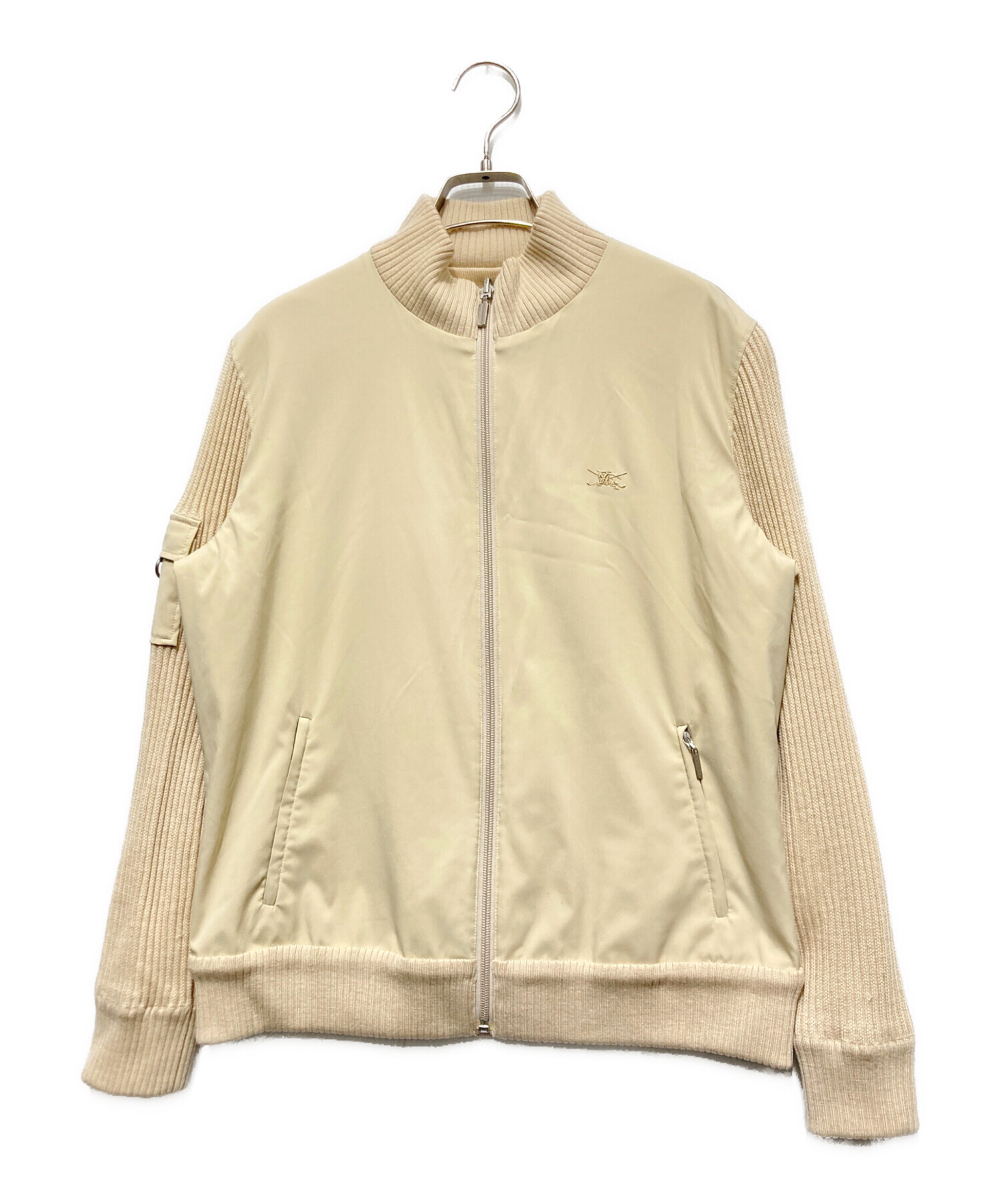 Burberry Golf ジップアップブルゾン 中古・古着通販】BURBERRY GOLF (バーバリーゴルフ) リブ切替ジップ
