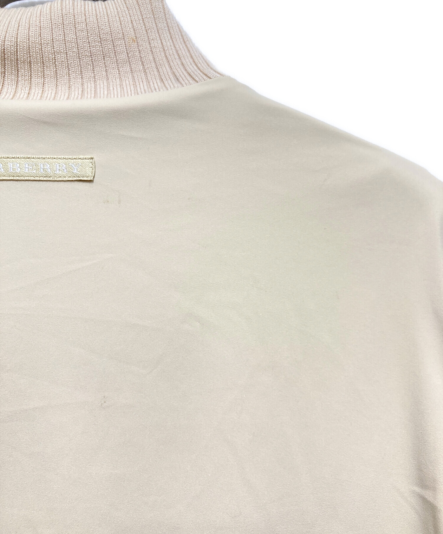 中古・古着通販】BURBERRY GOLF (バーバリーゴルフ) リブ切替ジップ