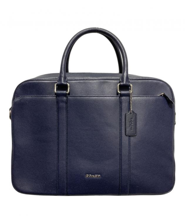 中古・古着通販】COACH (コーチ) 2WAYブリーフケース ネイビー