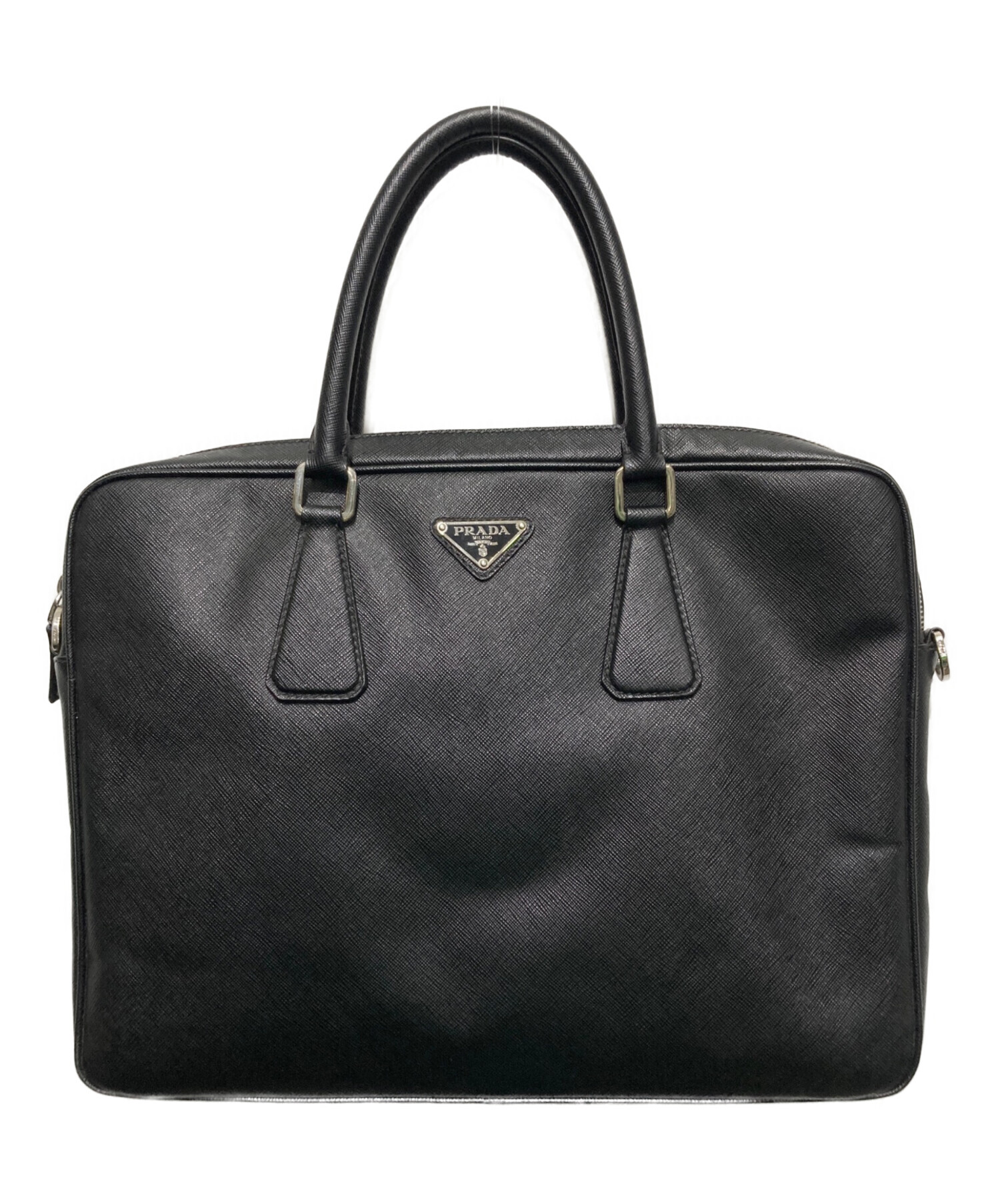 中古・古着通販】PRADA (プラダ) サフィアーノ2WAYレザーブリーフ
