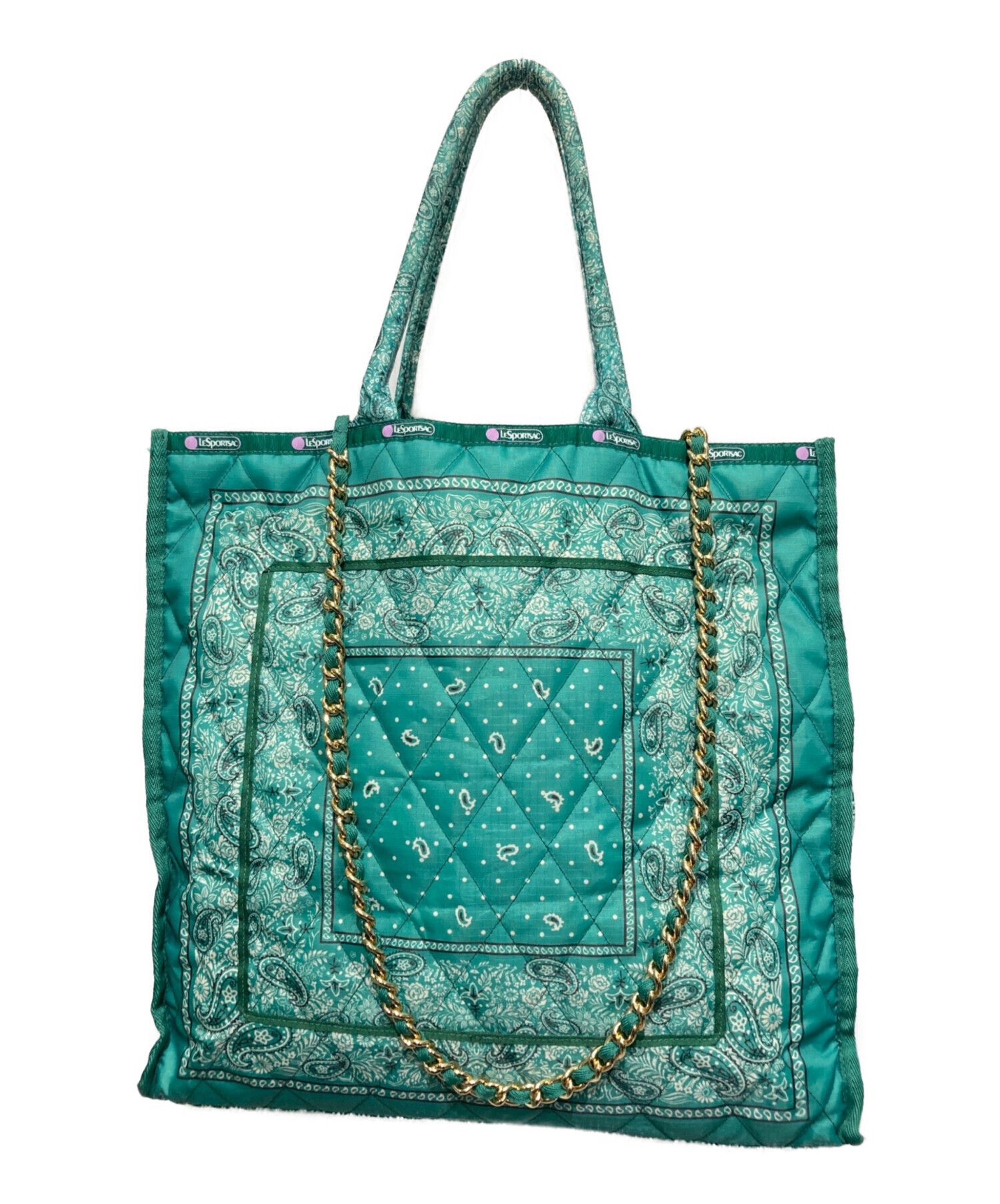 バッグ LeSportsac Atelier 2nd Chain Quilt Tote 中古・古着通販】LeSportsac (レスポートサック) SM CHAIN QUILT TOTE