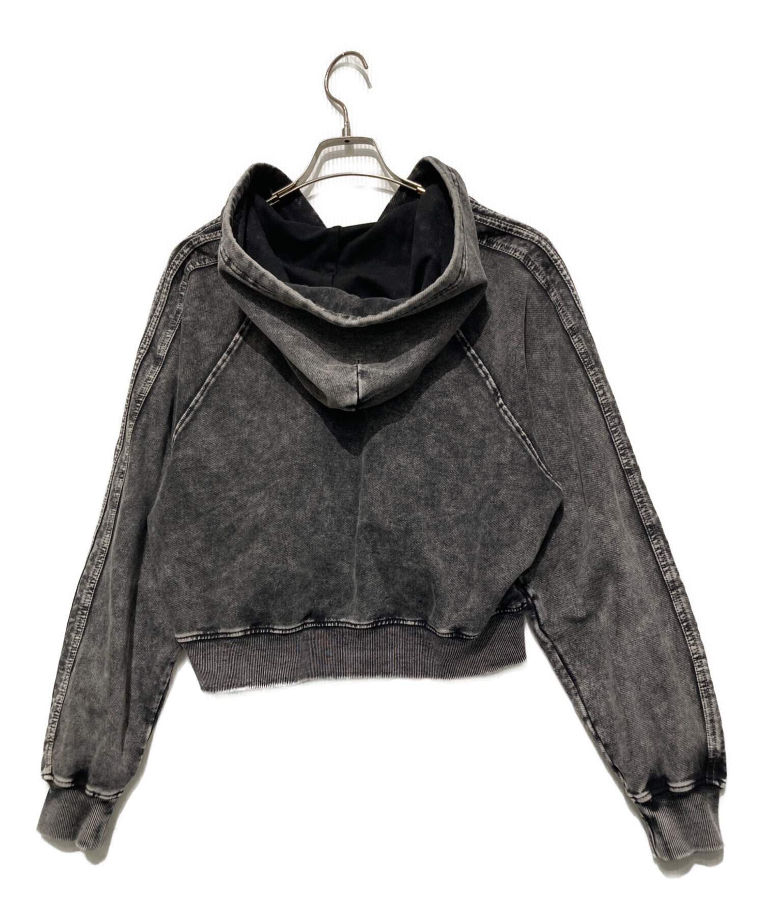 中古・古着通販】DIESEL (ディーゼル) ジップアップパーカー ブラック