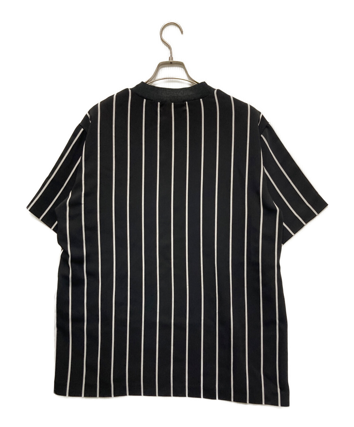 中古・古着通販】CULLNI (クルニ) ストライプTシャツ ブラック サイズ