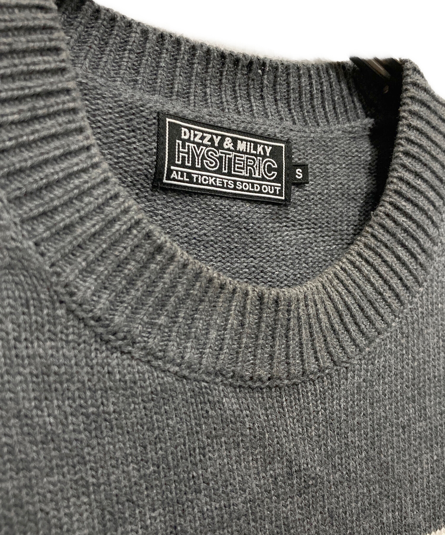 HYSTERIC GLAMOUR ニット グレー 中古・古着通販】Hysteric Glamour (ヒステリックグラマー) ENDLESS