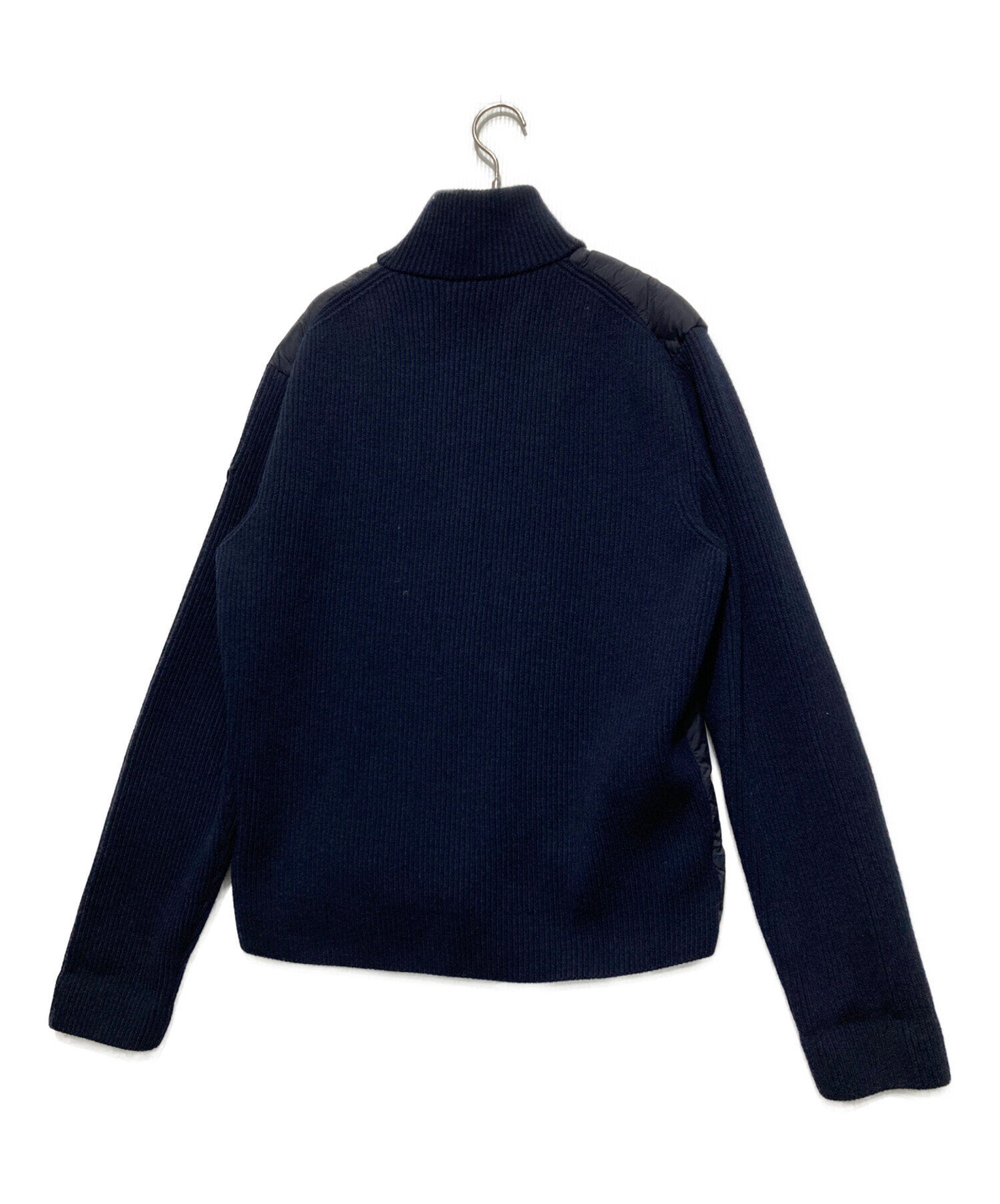 モンクレール　リンガートリム　ネイビー　国内正規品 中古・古着通販】MONCLER (モンクレール) CARDIGAN TRICOT ダウン