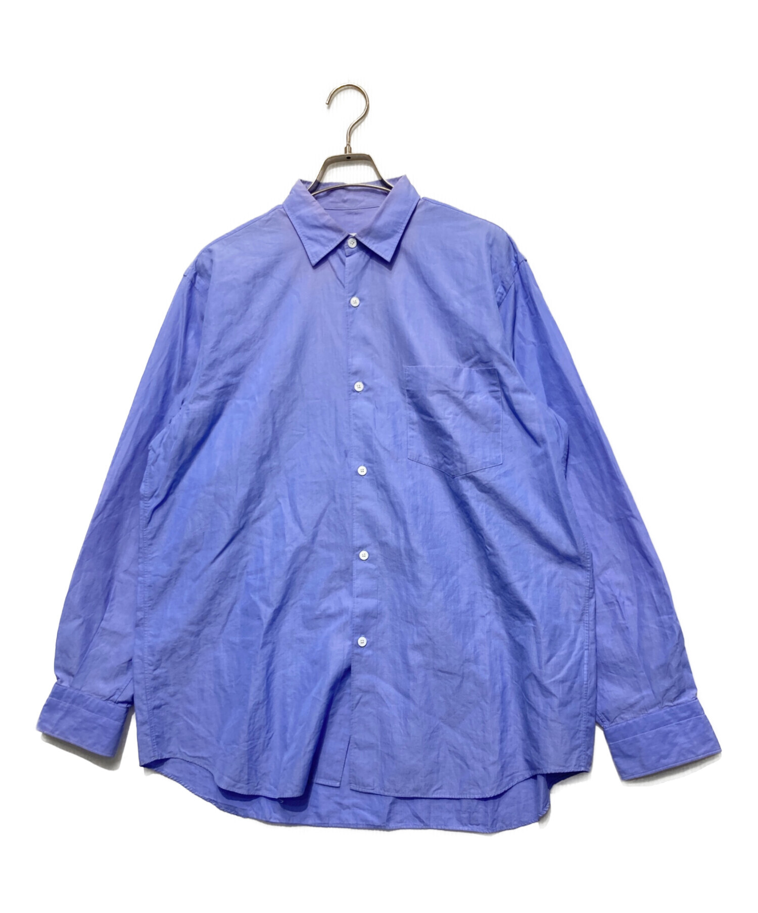 comoliシャツ　21ss size2 sax 21SS COMOLI コモリシャツ サックス2 旧型 公式通販