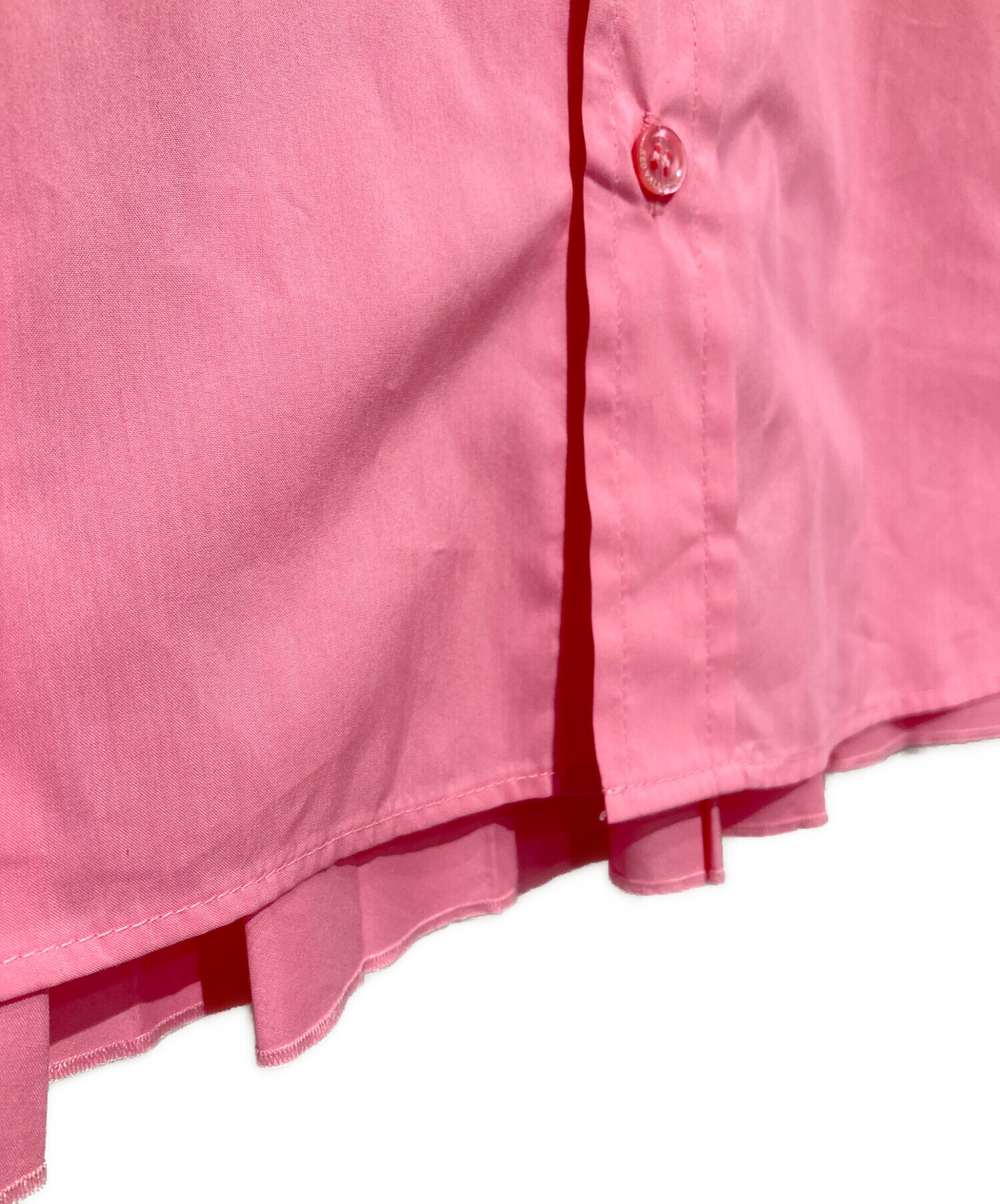 VALENTINO*レッドヴァレンチノ　胸元フリル長袖ブラウス　ピンク　38 中古・古着通販】RED VALENTINO (レッドヴァレンティノ) 5分袖ショート