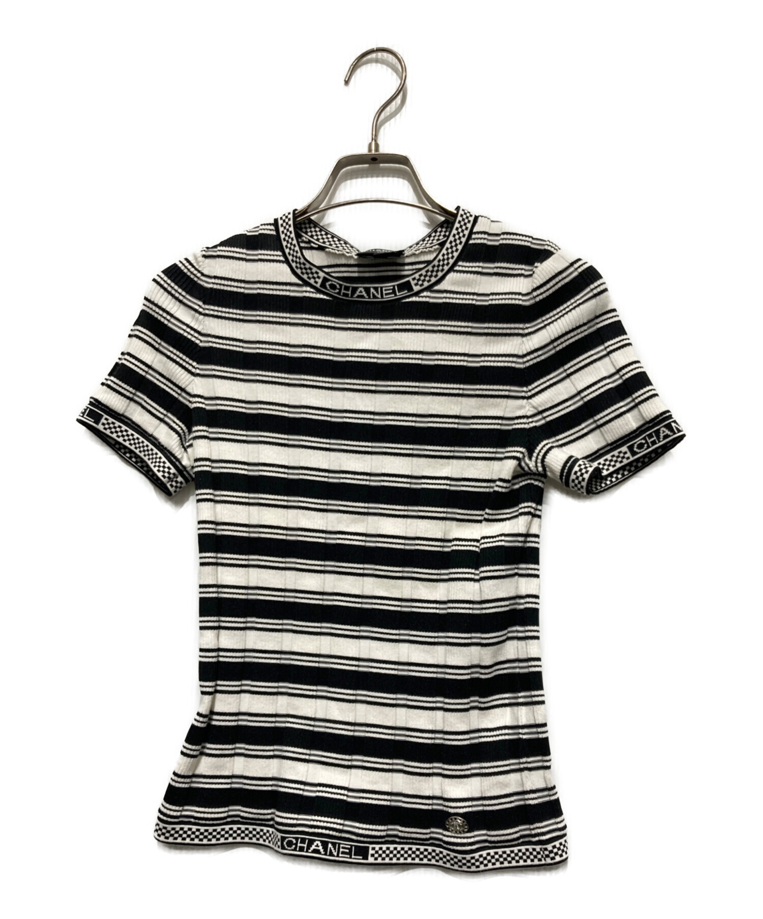 中古・古着通販】CHANEL (シャネル) P74 ココマークプレート ボーダー