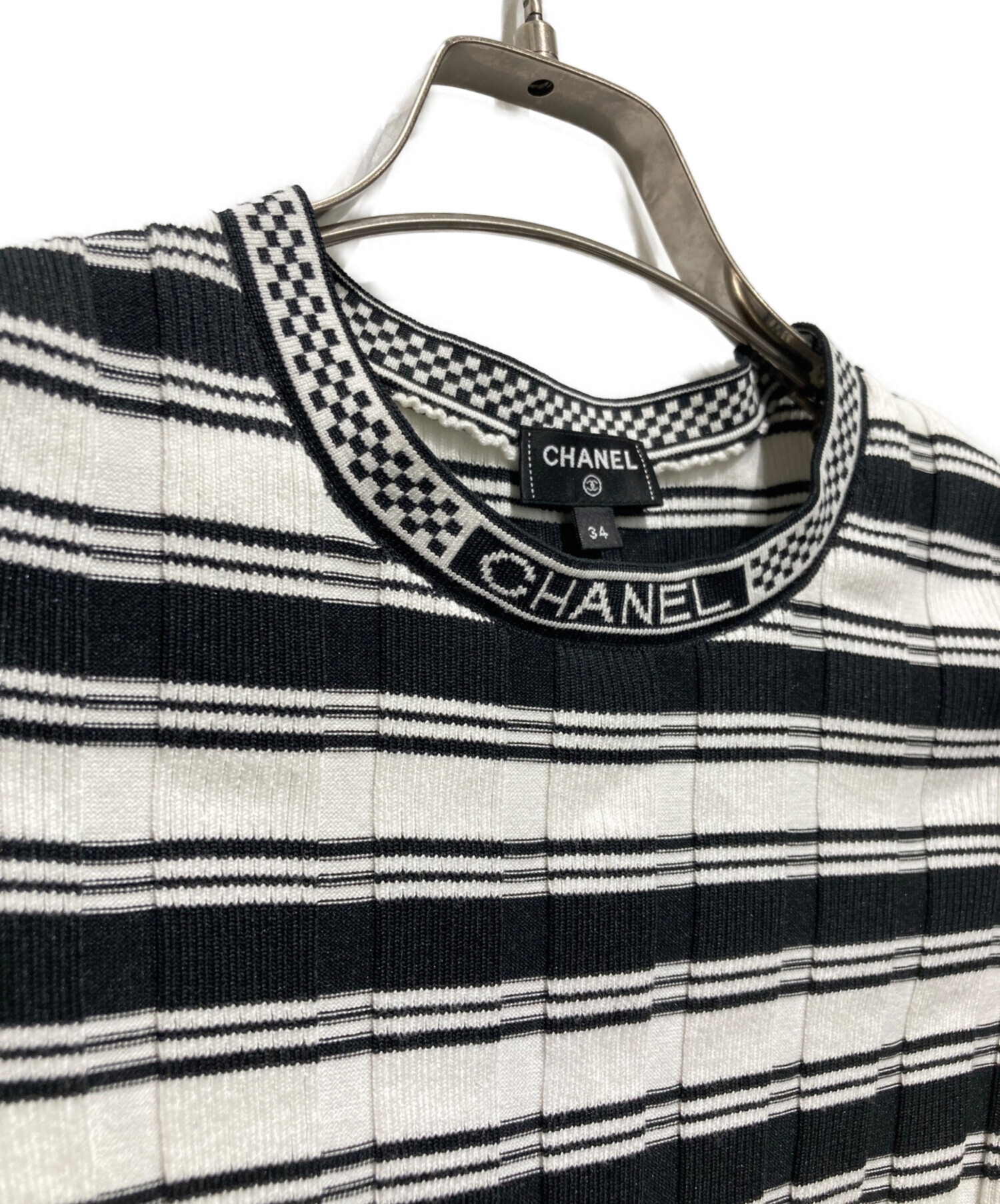 中古・古着通販】CHANEL (シャネル) P74 ココマークプレート ボーダー