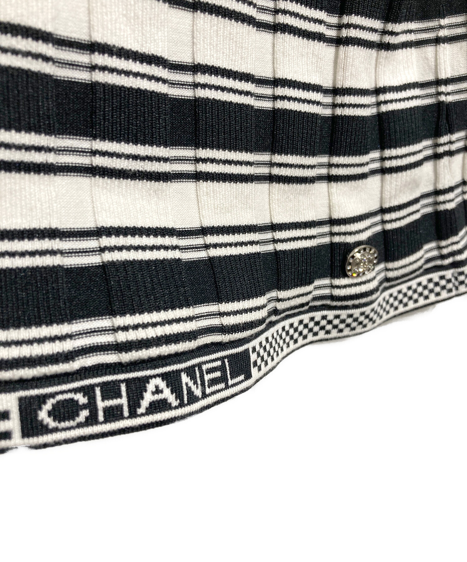 中古・古着通販】CHANEL (シャネル) P74 ココマークプレート ボーダー