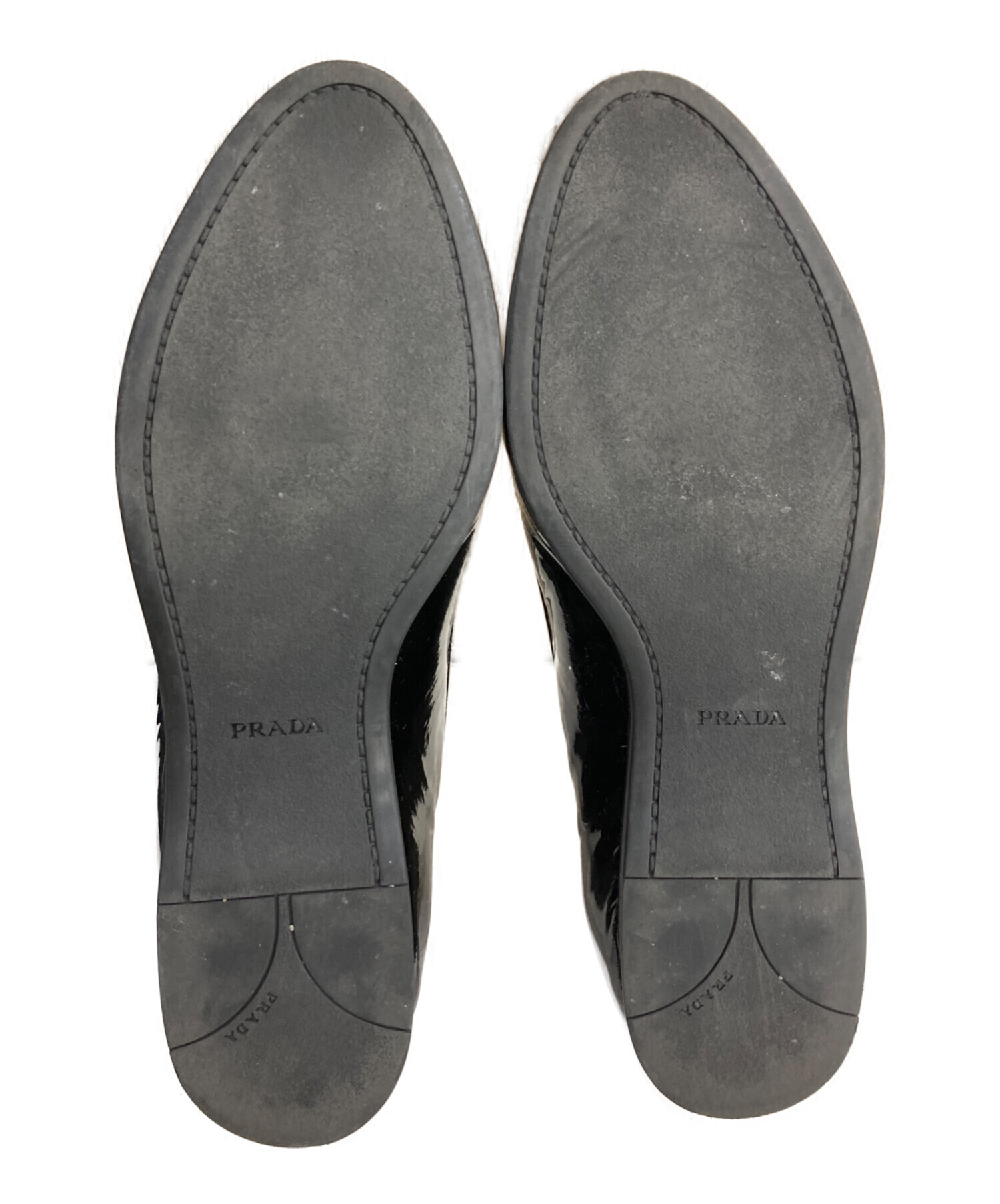 中古・古着通販】PRADA (プラダ) ローファー ブラック サイズ:23.5 