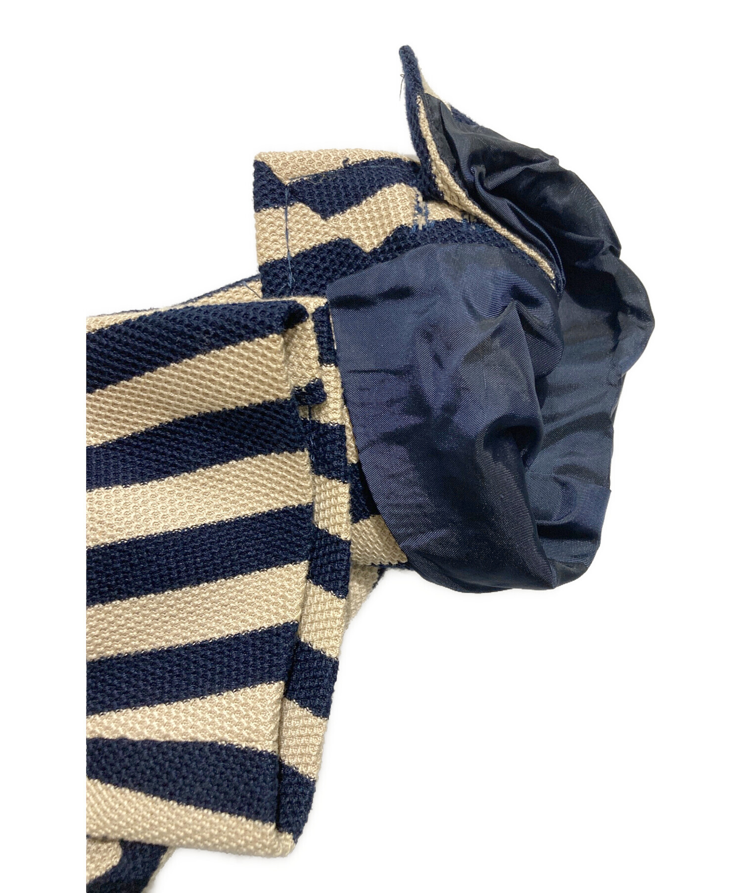 TAGLIATOREタリアトーレネイビーベージュマイクロブロックチェック麻綿46 中古・古着通販】TAGLIATORE (タリアトーレ) MONTECARLO ストライプ6B