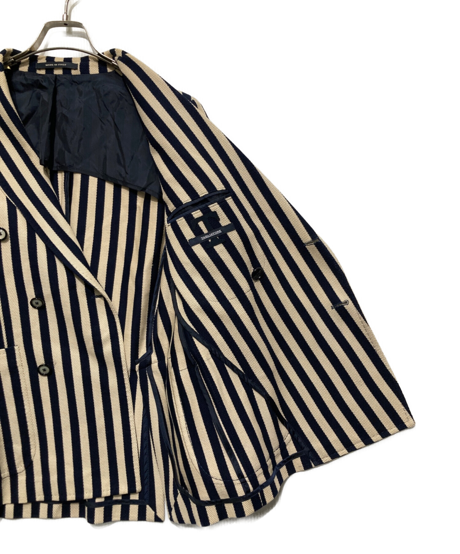 中古・古着通販】TAGLIATORE (タリアトーレ) MONTECARLO ストライプ6B