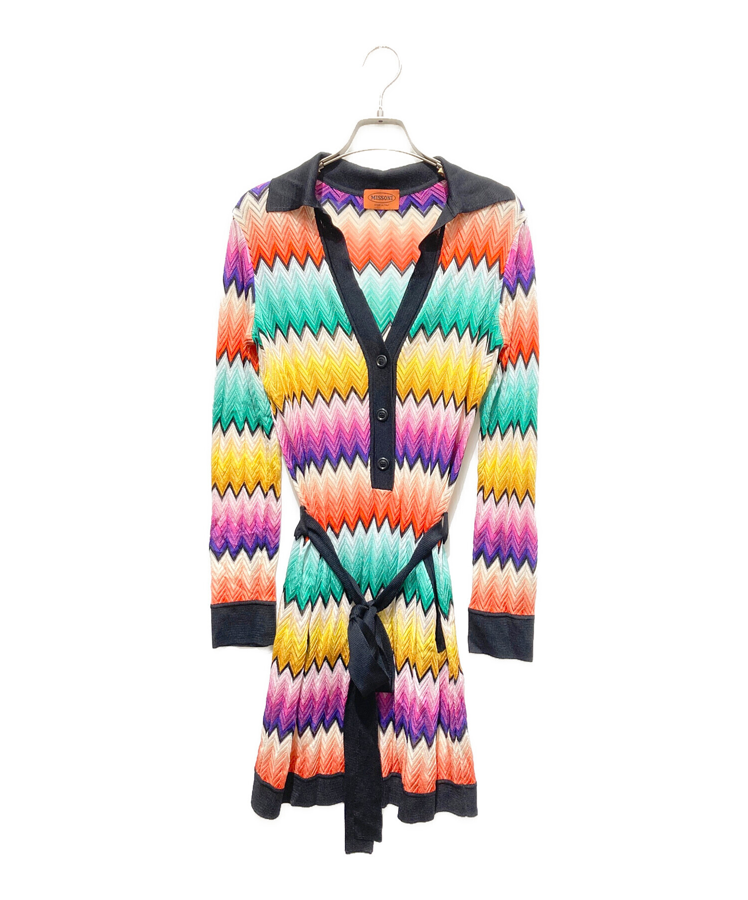 中古・古着通販】MISSONI (ミッソーニ) 柄ワンピース マルチカラー