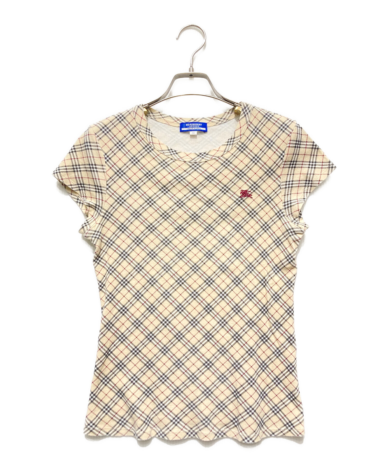 中古・古着通販】BURBERRY (バーバリー) ノバチェックTシャツ ベージュ