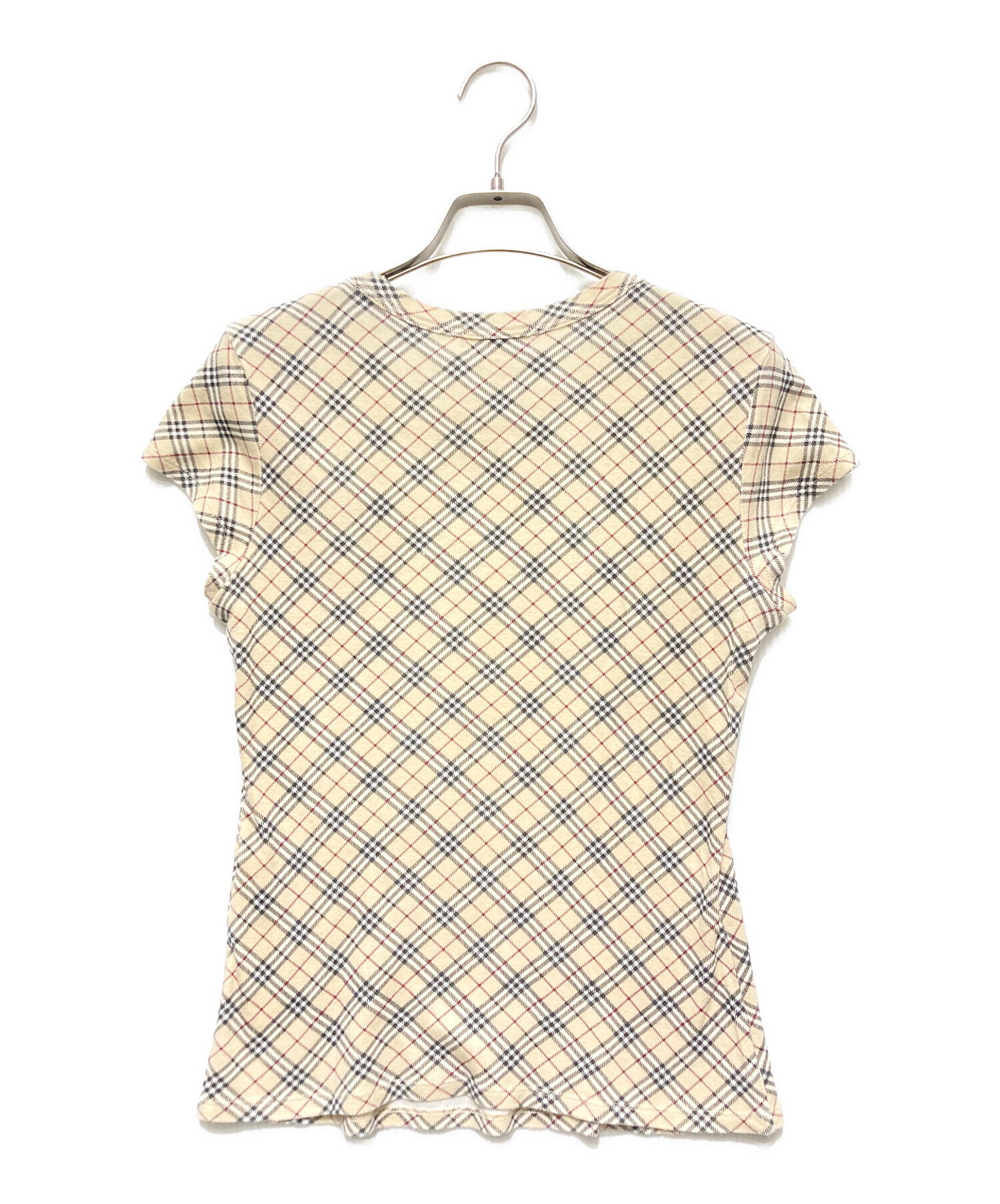 中古・古着通販】BURBERRY (バーバリー) ノバチェックTシャツ ベージュ
