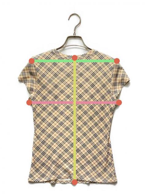 中古・古着通販】BURBERRY (バーバリー) ノバチェックTシャツ ベージュ