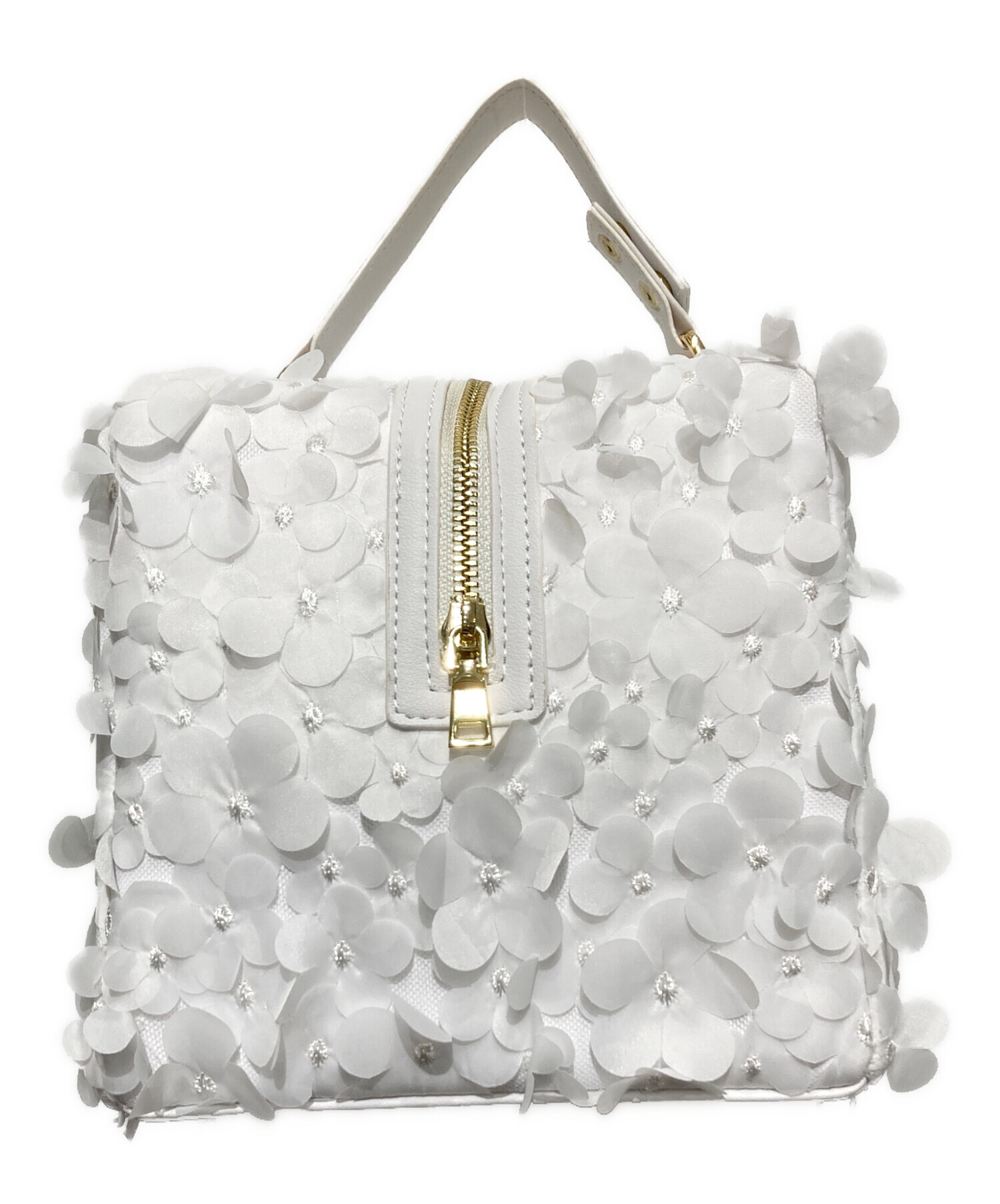 中古・古着通販】Bibiy. (ビビィ) B.FLORET BOX BAG ホワイト