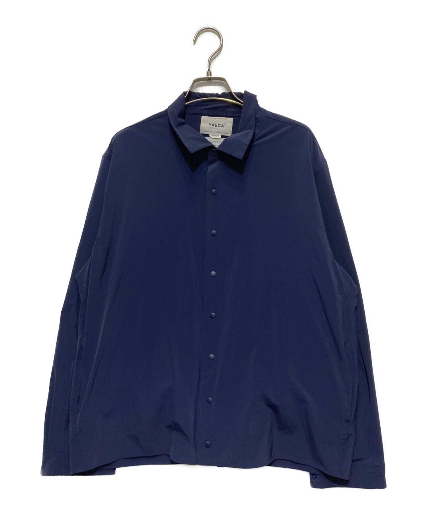 YAECA｜2022 COMFORT SHIRT RELAX LONG NAVY 中古・古着通販】YAECA (ヤエカ) Comfort Shirt relax Square ネイビー