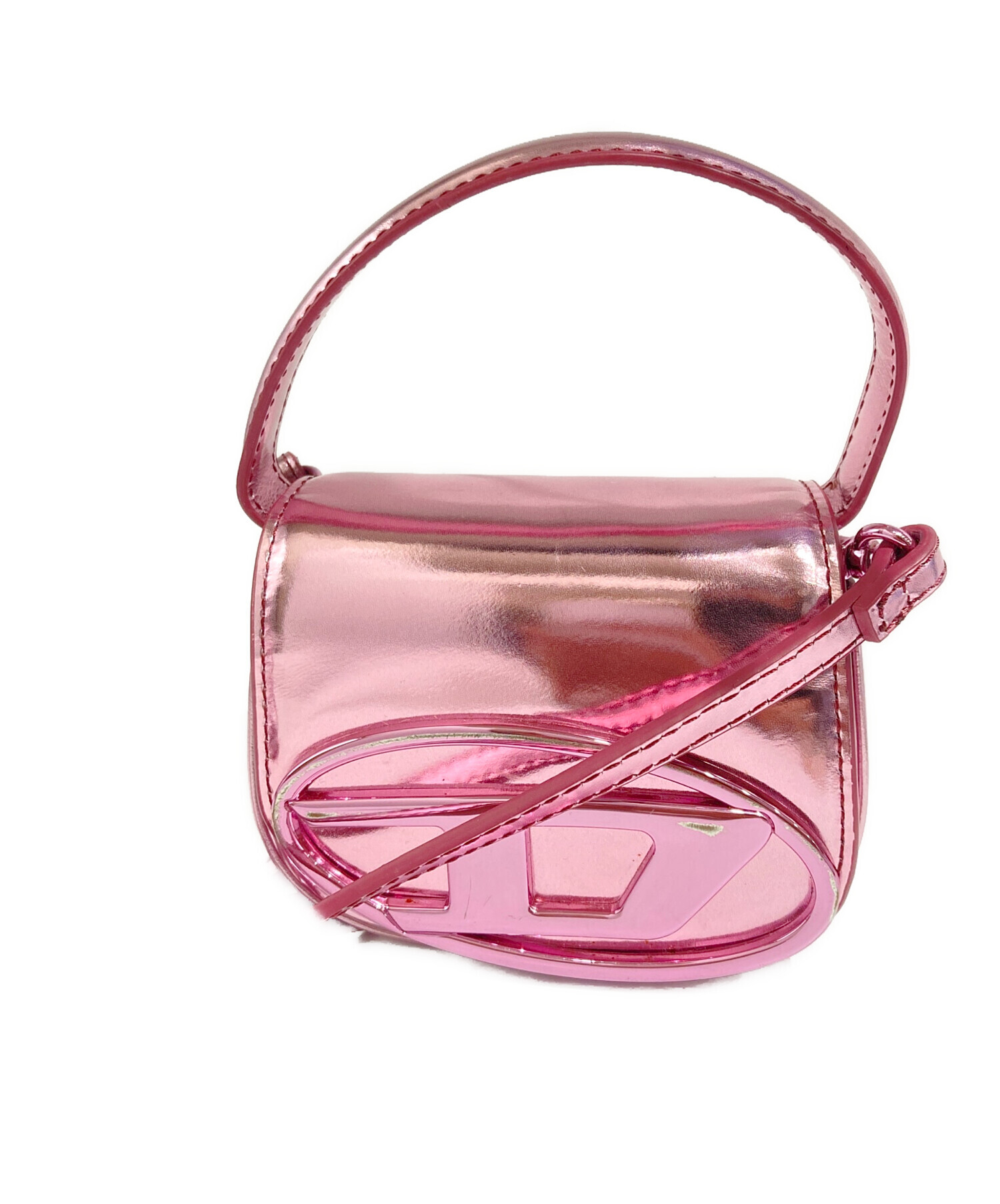DIESEL ショルダーバッグ ピンク 中古・古着通販】DIESEL (ディーゼル) 1DR-XSショルダーバッグ ピンク