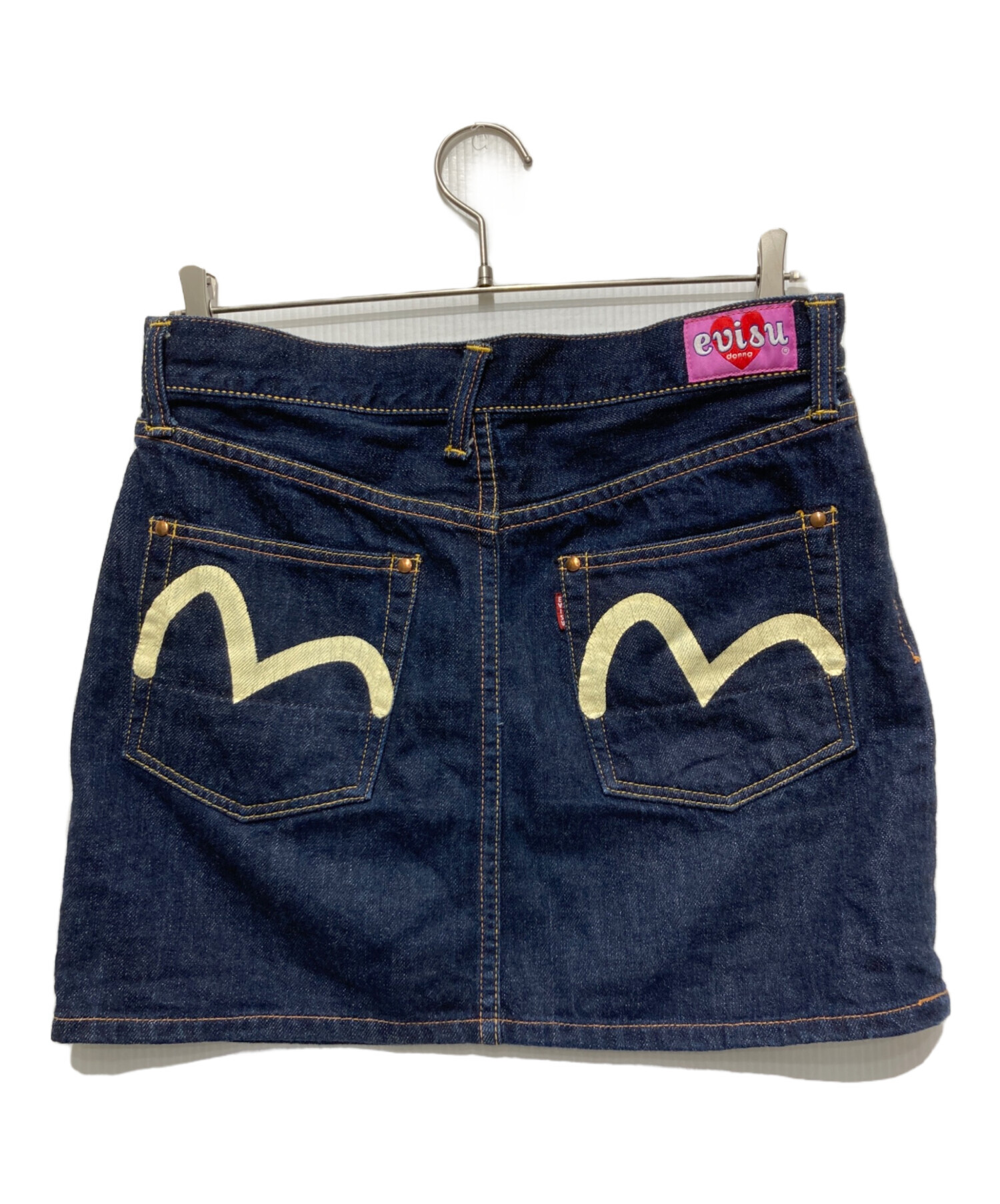 evis donna ミニスカート 中古・古着通販】EVISU DONNA (エヴィスドンナ) カモメデニムミニ