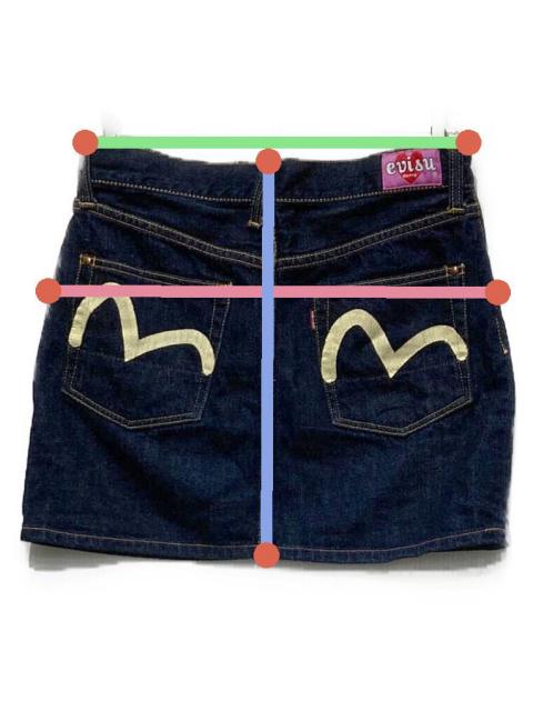 evis donna ミニスカート 中古・古着通販】EVISU DONNA (エヴィスドンナ) カモメデニムミニ