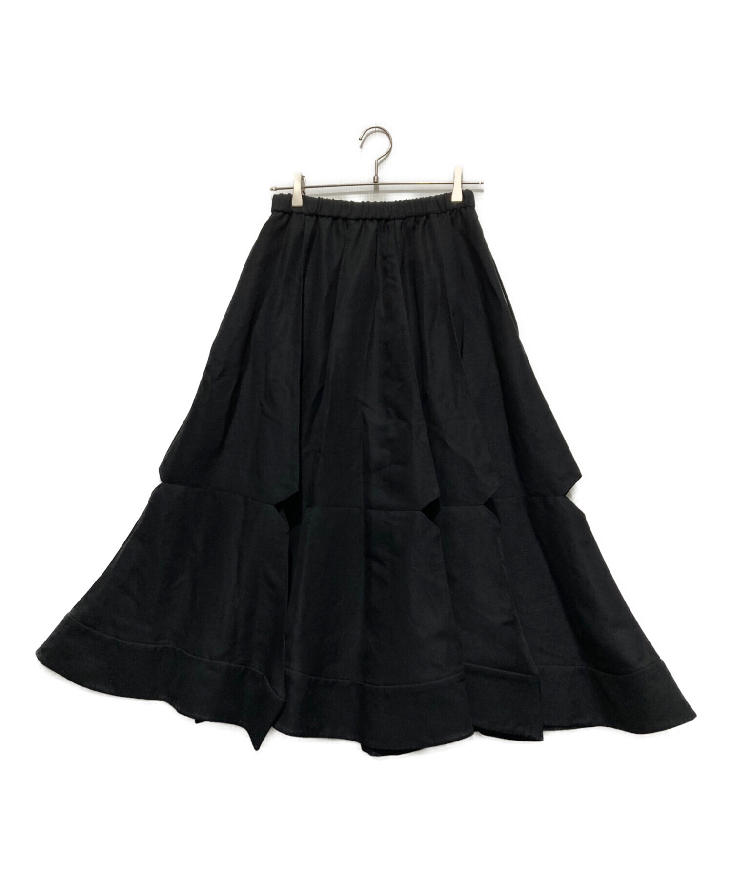エンフォルド ENFOLD RAMDOM SLIT BLOUSE 38サイズ 中古・古着通販】ENFOLD (エンフォルド) SLIT FLARE-SKIRT ネイビー