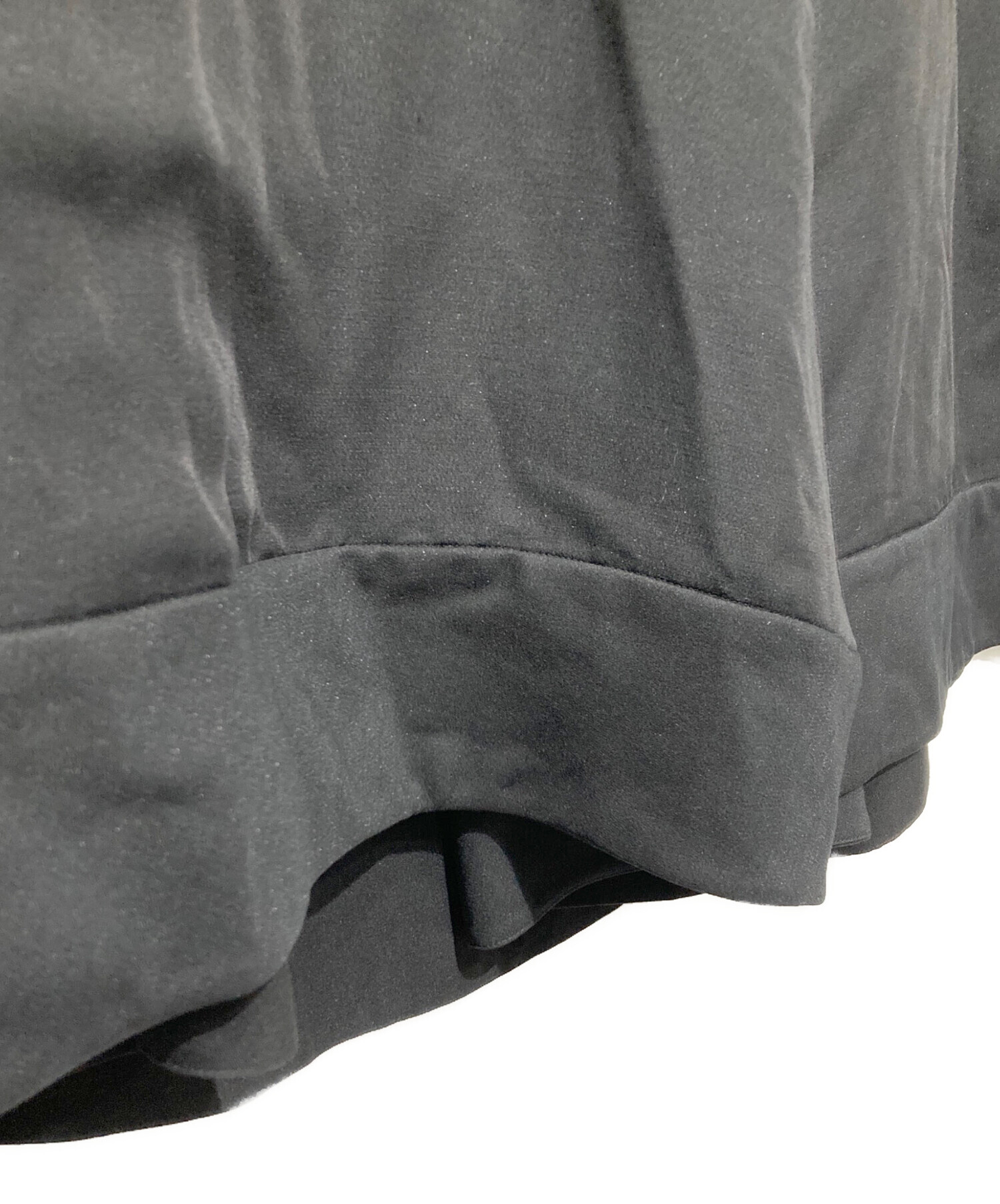中古・古着通販】ENFOLD (エンフォルド) SLIT FLARE-SKIRT ネイビー