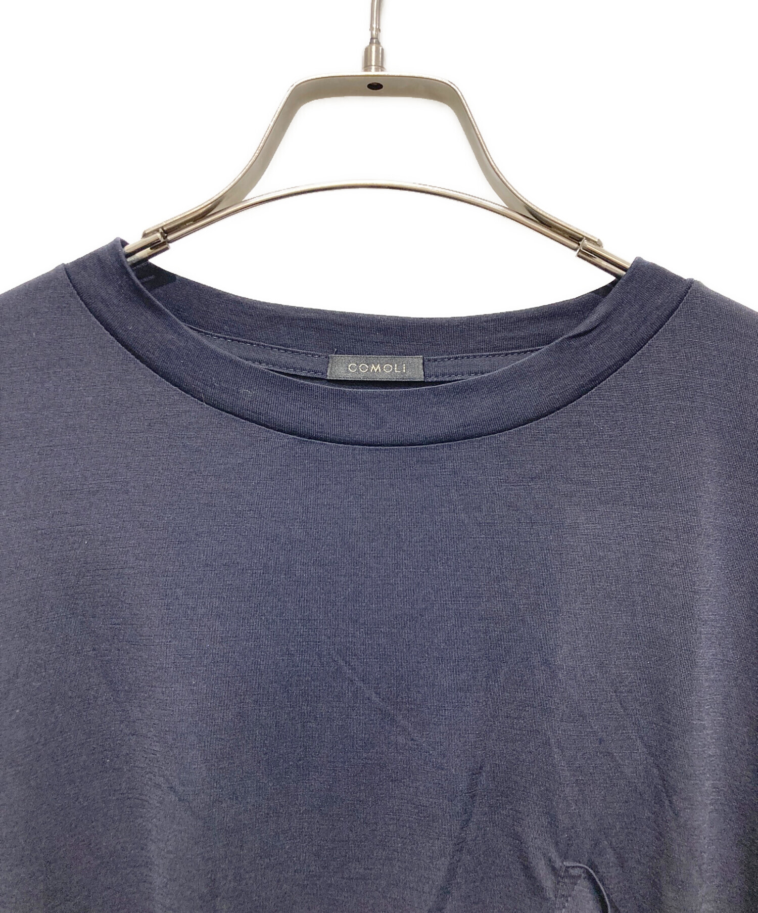 中古・古着通販】COMOLI (コモリ) サマーウール天竺 Tシャツ ネイビー