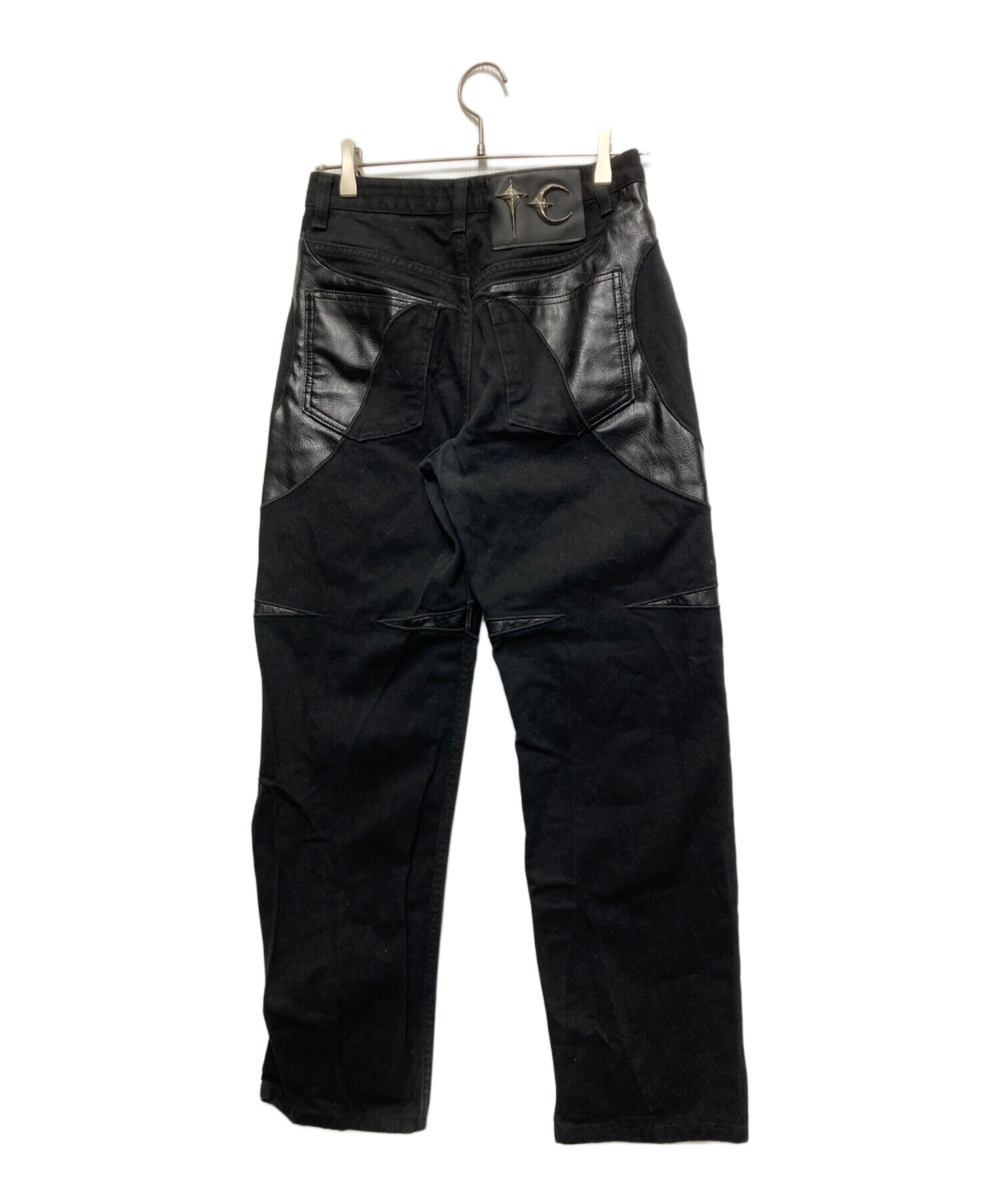 中古・古着通販】THUG CLUB (サグ クラブ) レザーパンツ/ブラック 中古・古着通販】THUG CLUB (サグ クラブ) レザーパンツ/ブラック