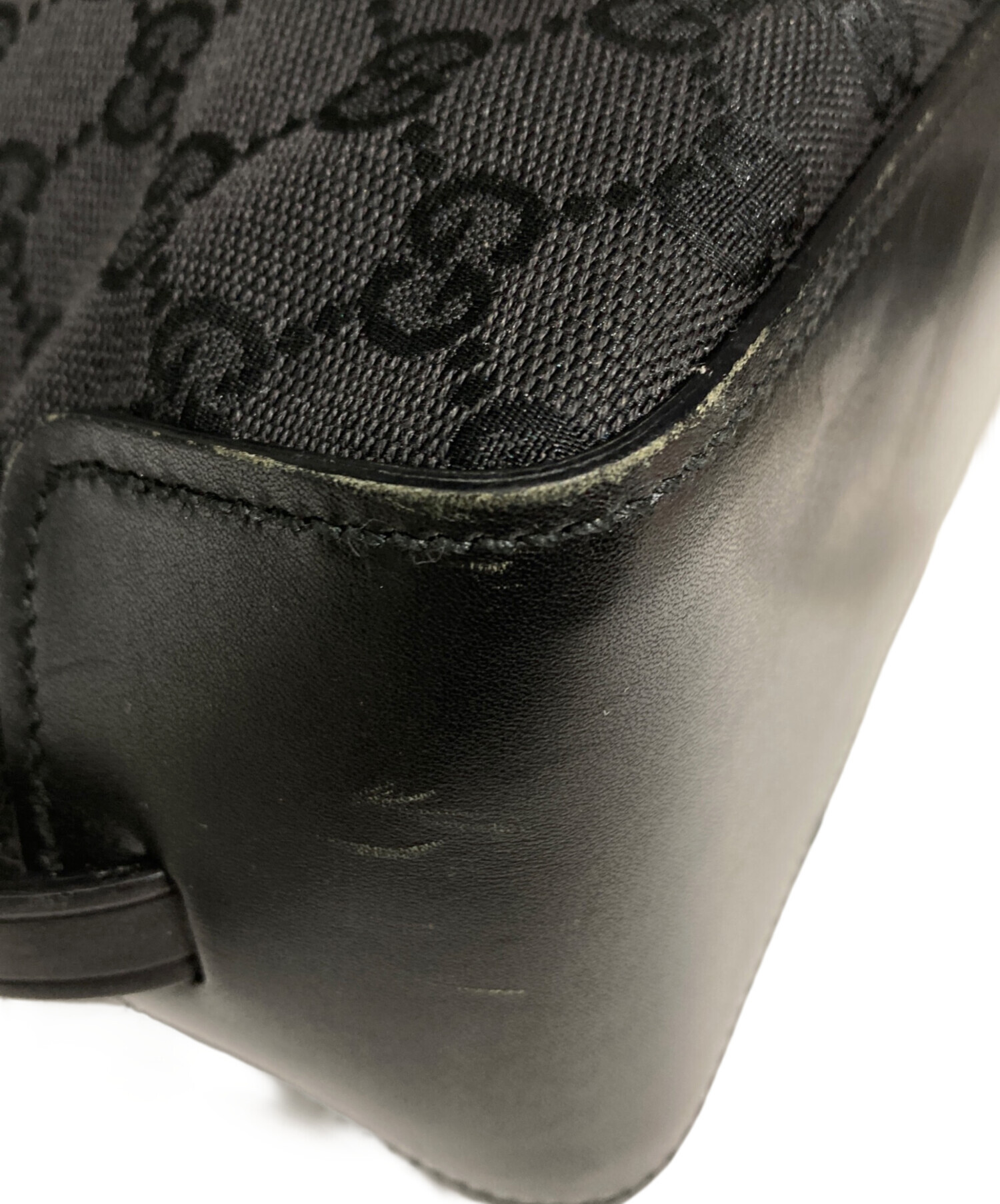 断*う様 GUCCI GGキャンバス トートバッグ 中古・古着通販】GUCCI (グッチ) GGキャンバストートバッグ ブラック