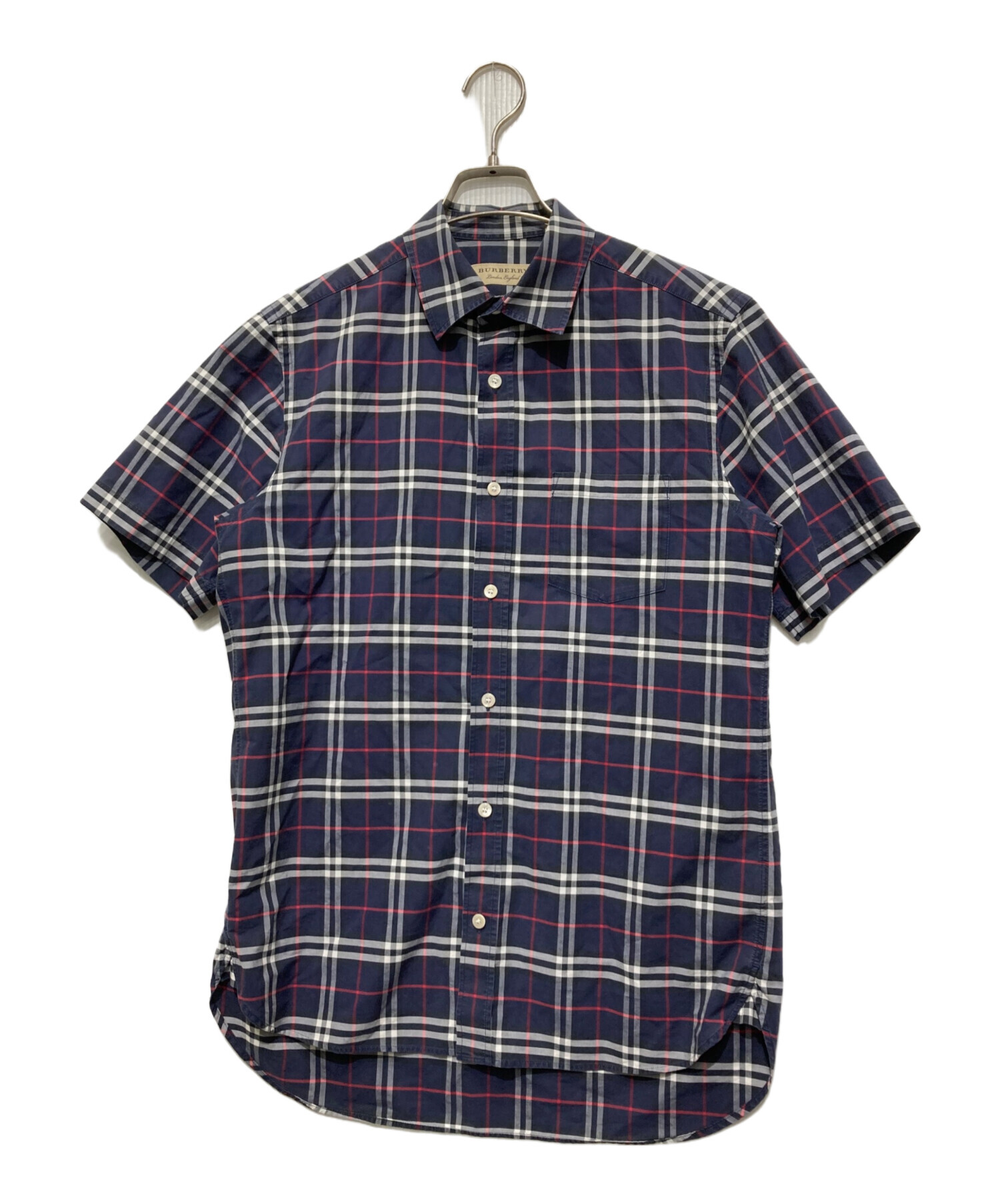 中古・古着通販】BURBERRY (バーバリー) チェックシャツ ネイビー