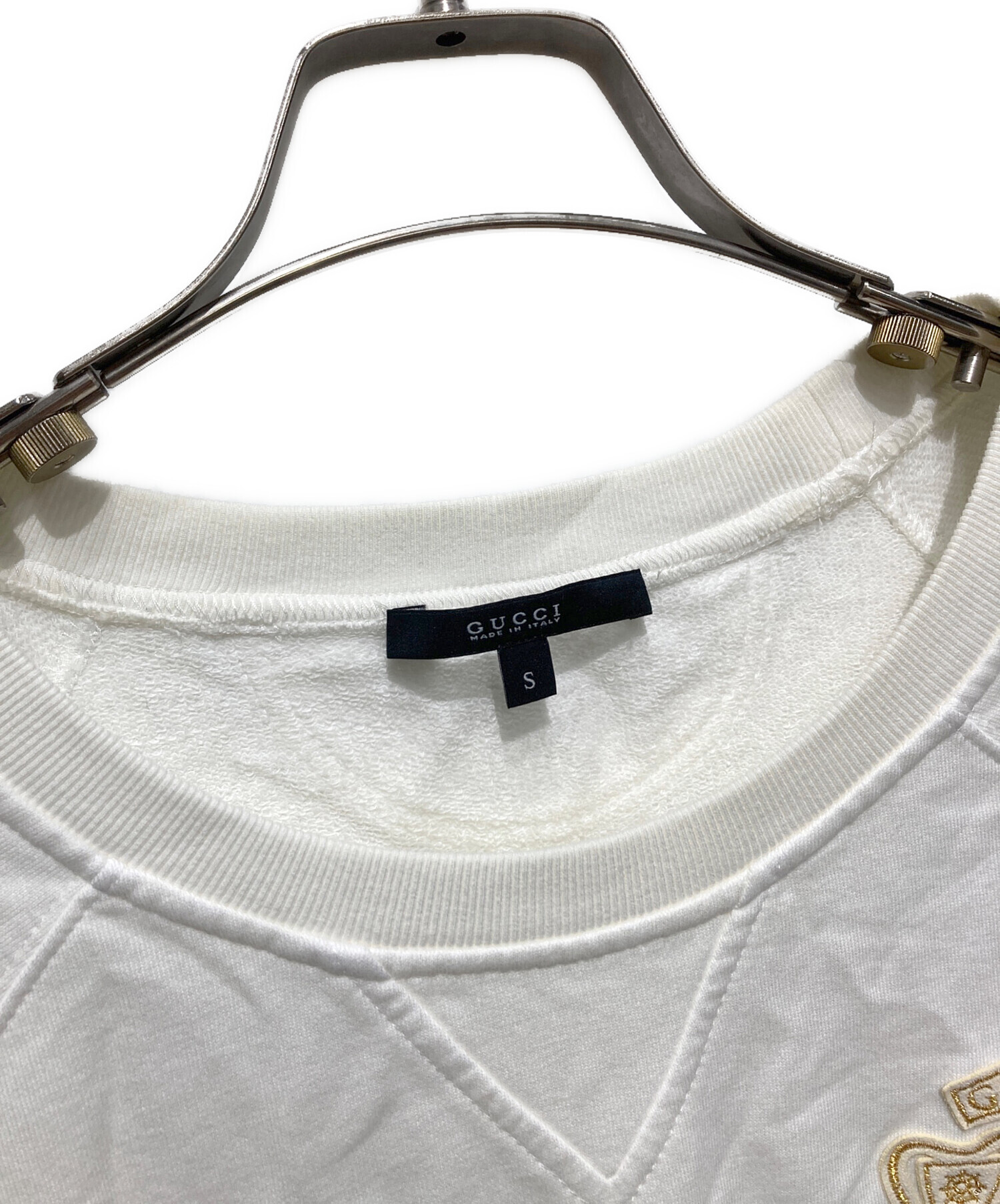 中古・古着通販】GUCCI (グッチ) ノースリーブカットソー ホワイト