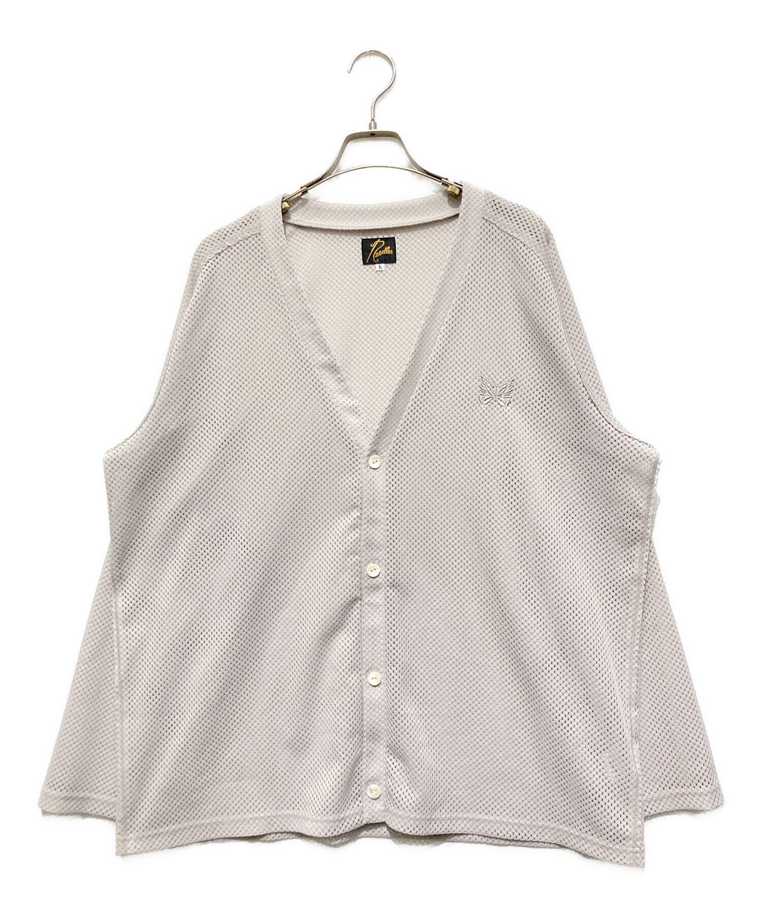 中古・古着通販】Needles (ニードルズ) V-Neck Cardigan-Raschel Lace